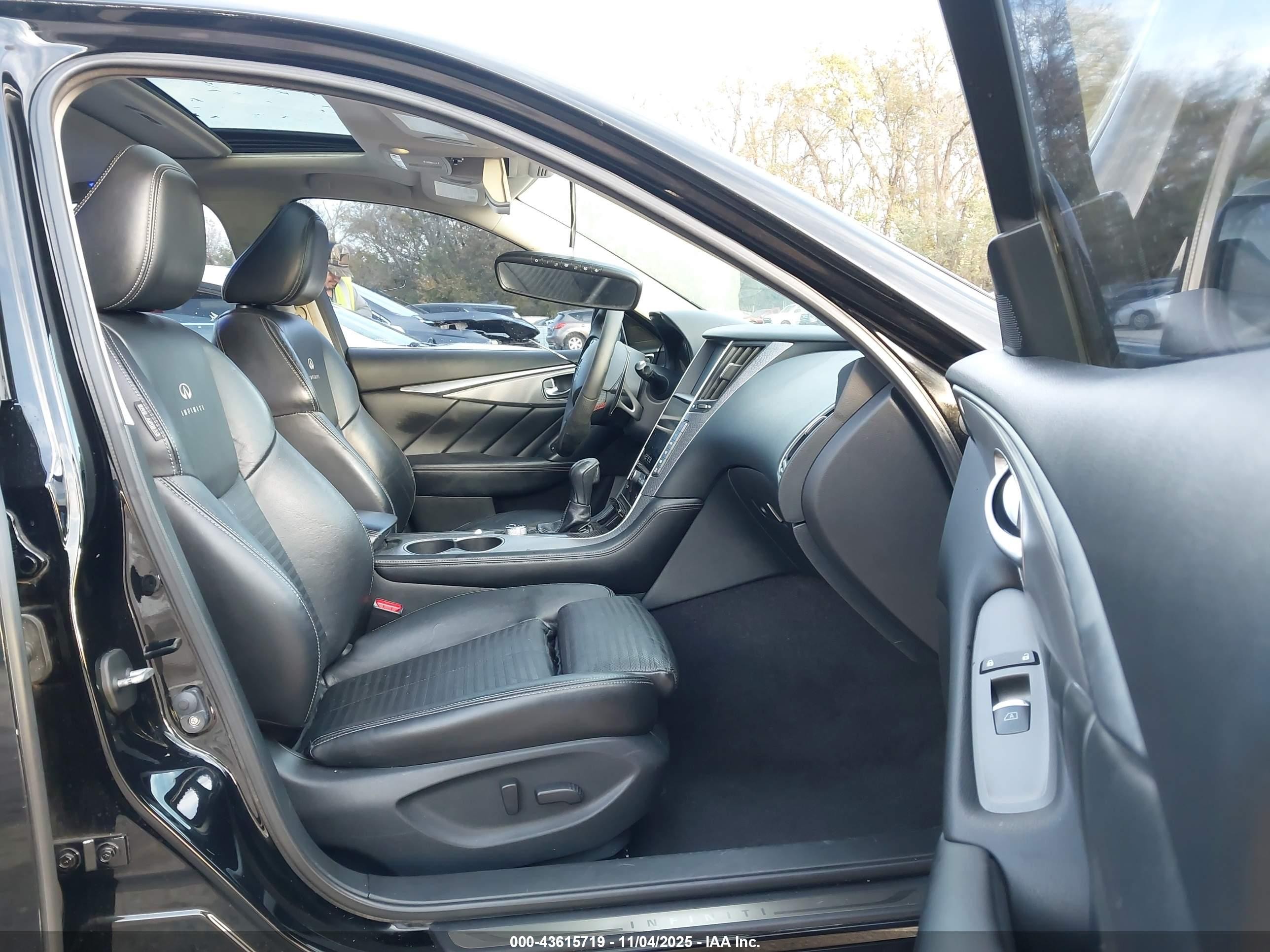 2014 Infiniti Q50 Sport Black vin: JN1BV7AR5EM680593