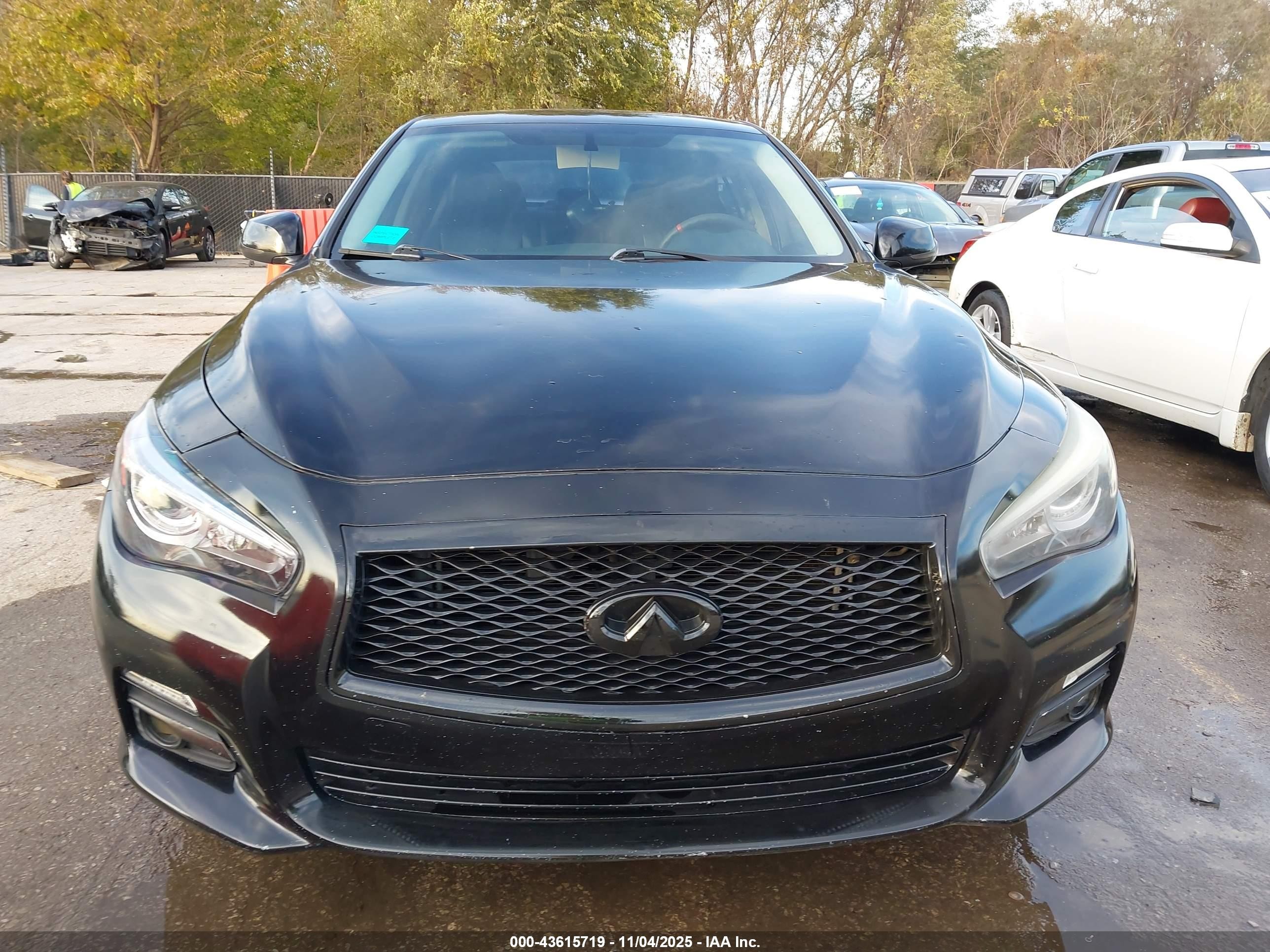 2014 Infiniti Q50 Sport Black vin: JN1BV7AR5EM680593