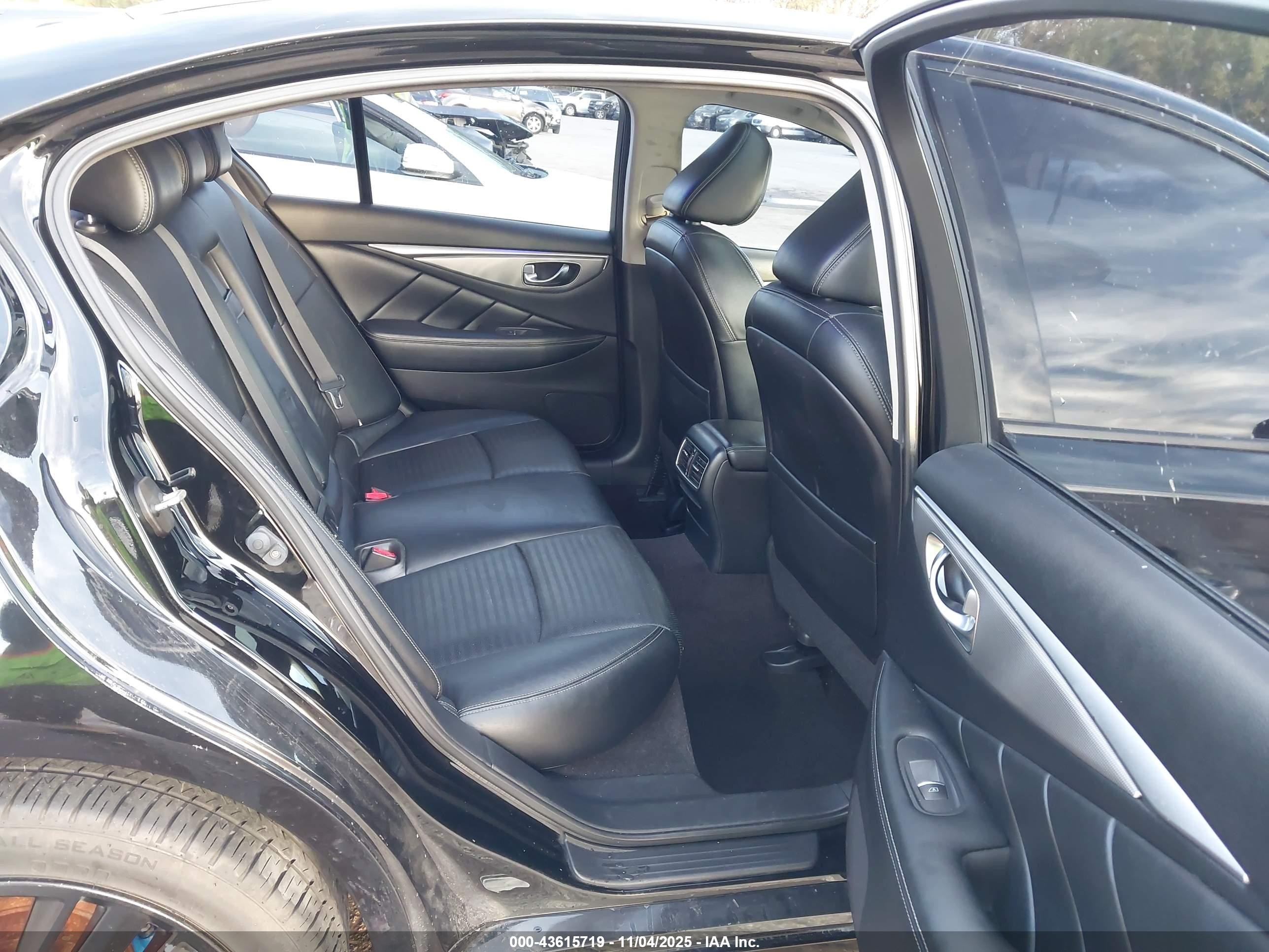 2014 Infiniti Q50 Sport Black vin: JN1BV7AR5EM680593