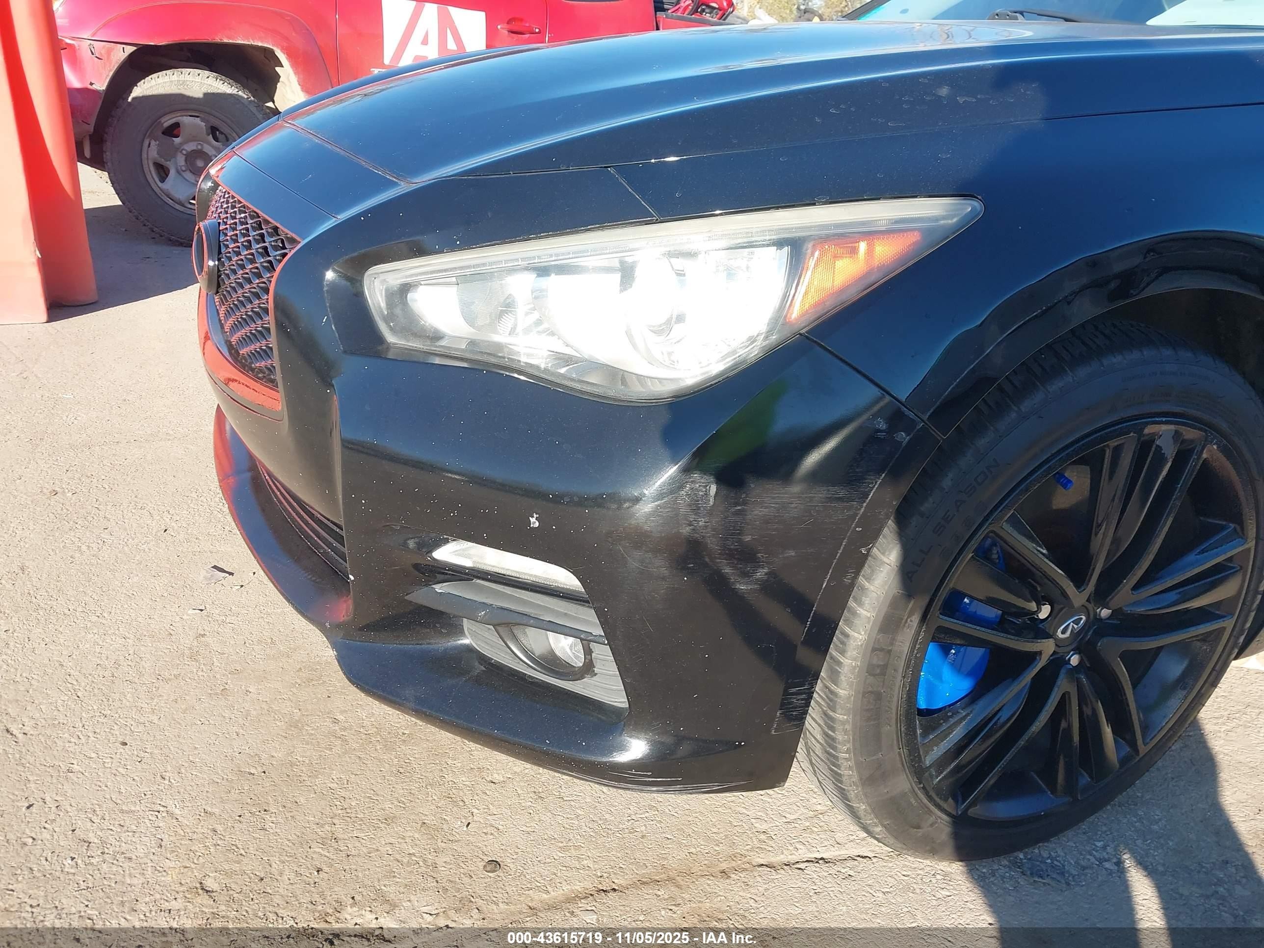 2014 Infiniti Q50 Sport Black vin: JN1BV7AR5EM680593
