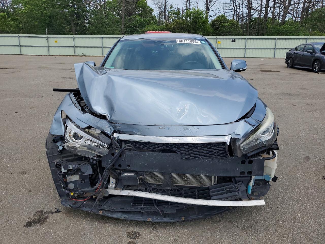 2014 Infiniti Q50 Base Silver vin: JN1BV7AR5EM682635
