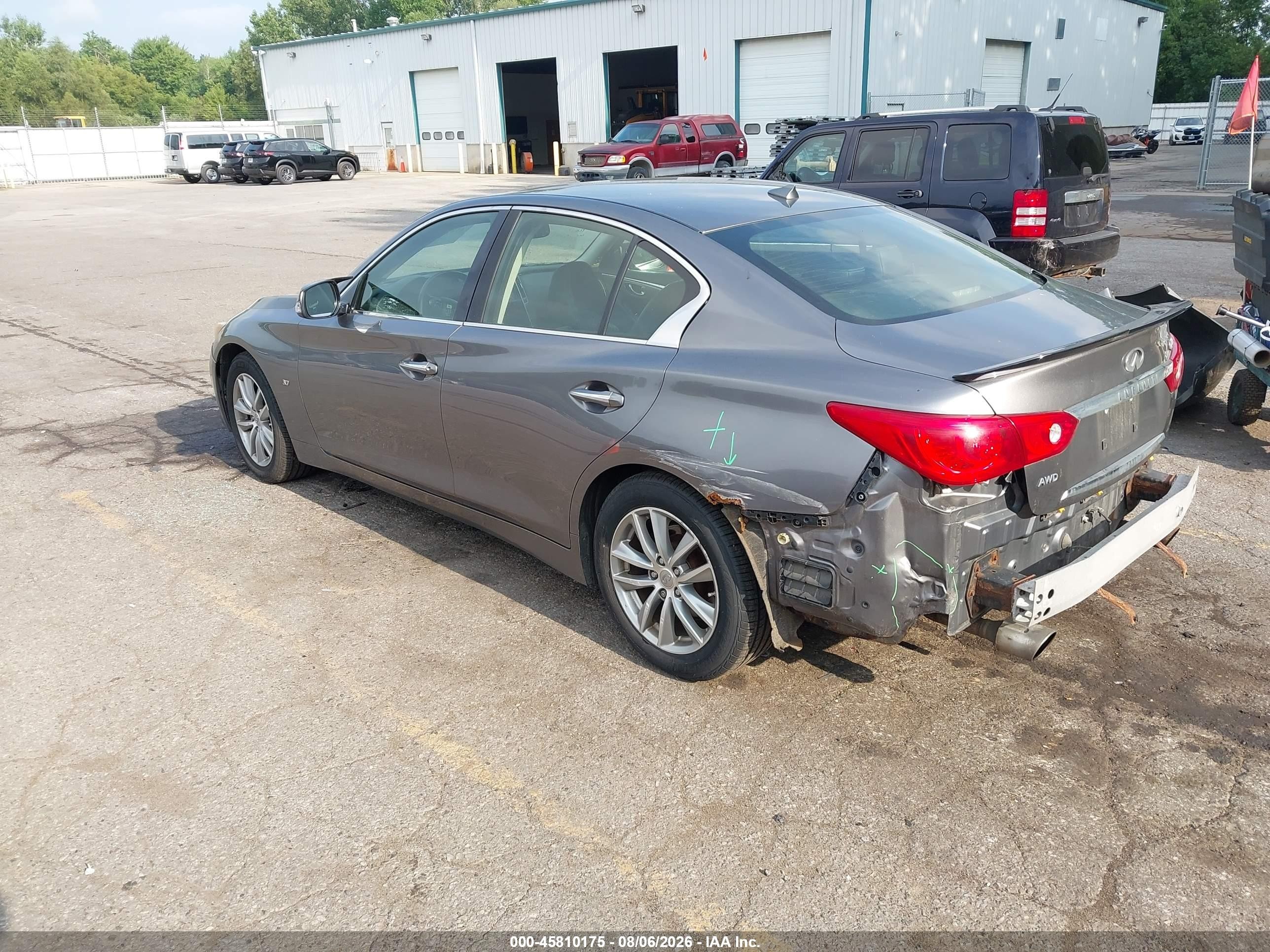 2014 Infiniti Q50 Premium/sport Серый vin: JN1BV7AR5EM683896