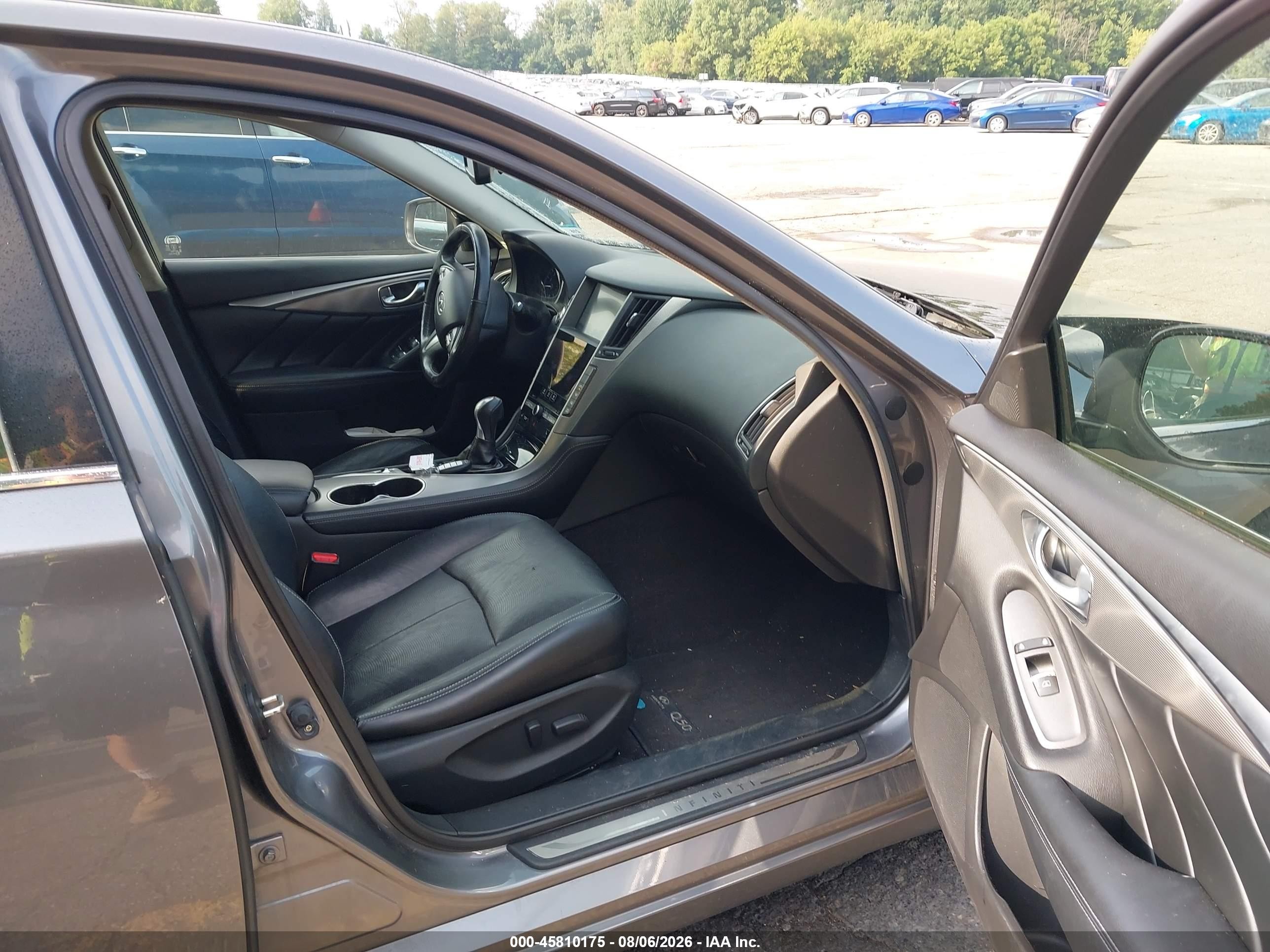 2014 Infiniti Q50 Premium/sport Серый vin: JN1BV7AR5EM683896