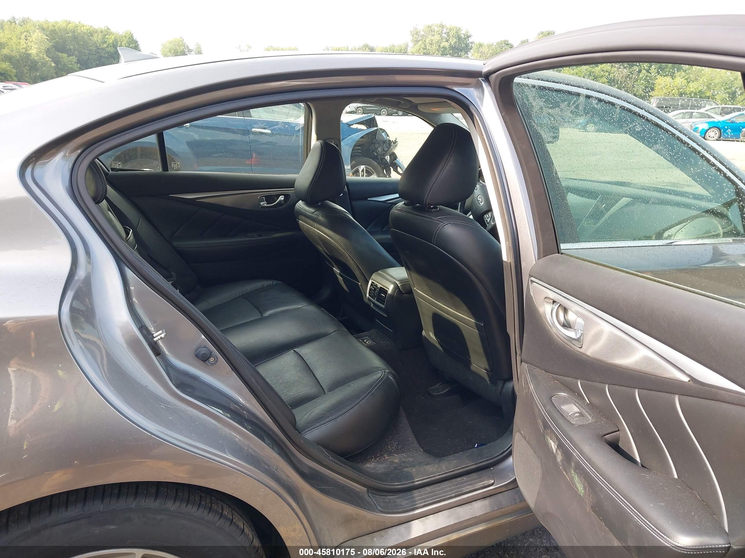 2014 Infiniti Q50 Premium/sport Серый vin: JN1BV7AR5EM683896