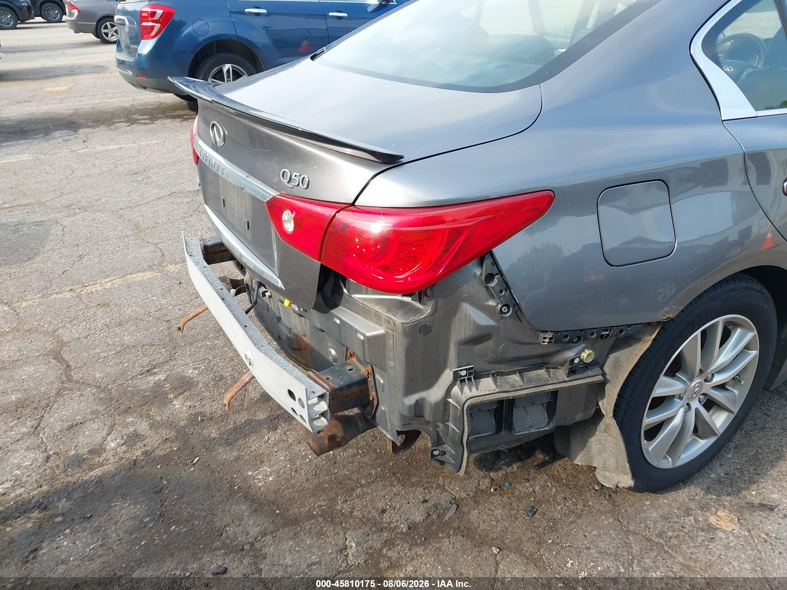 2014 Infiniti Q50 Premium/sport Серый vin: JN1BV7AR5EM683896