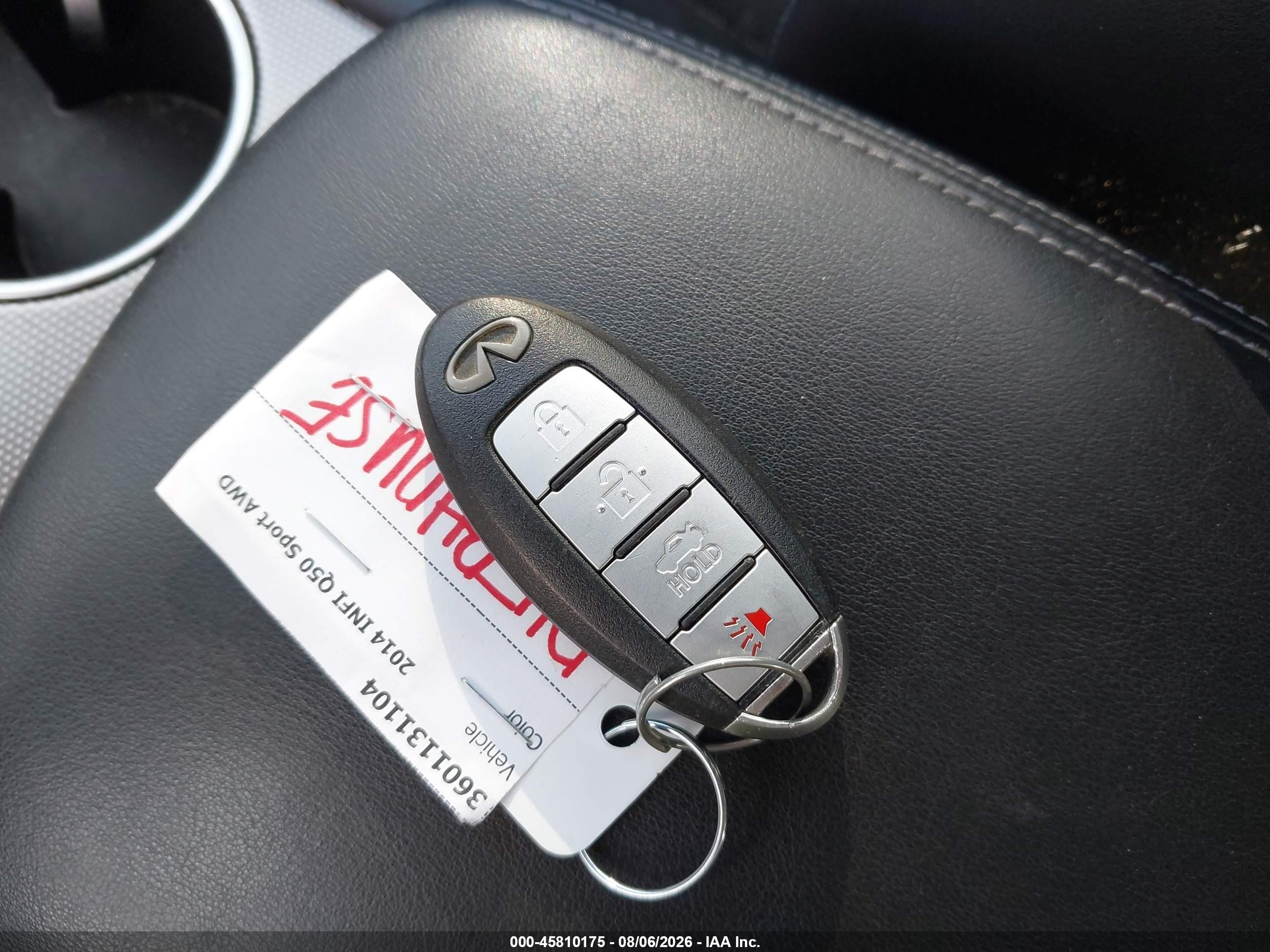 2014 Infiniti Q50 Premium/sport Серый vin: JN1BV7AR5EM683896