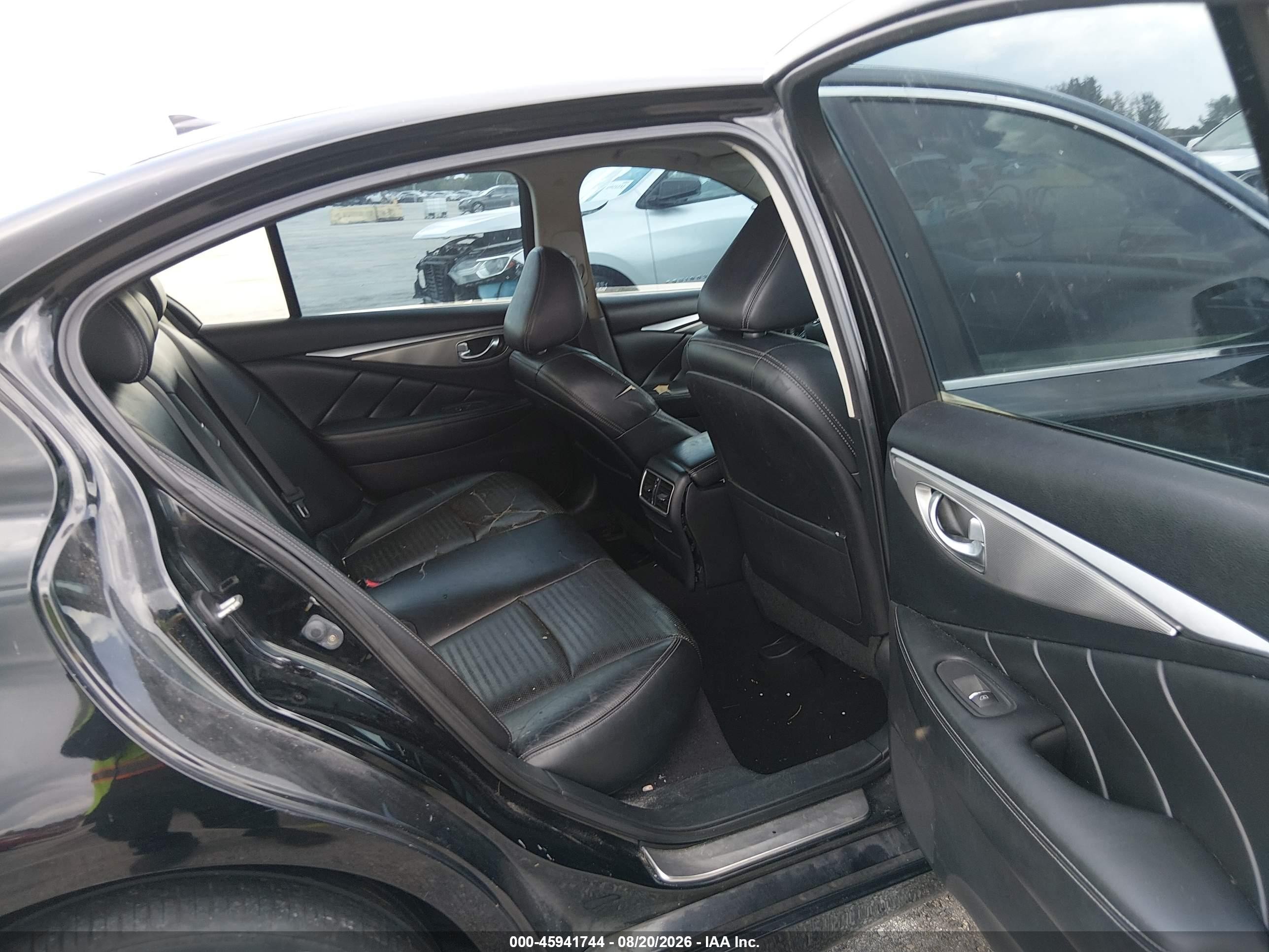 2014 Infiniti Q50 Sport Black vin: JN1BV7AR5EM684692
