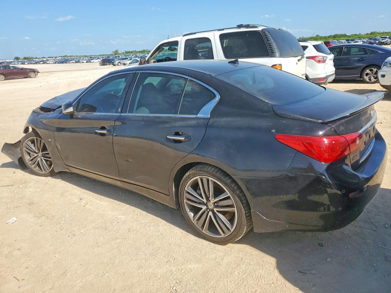 2014 Infiniti Q50 Base Black vin: JN1BV7AR5EM685714