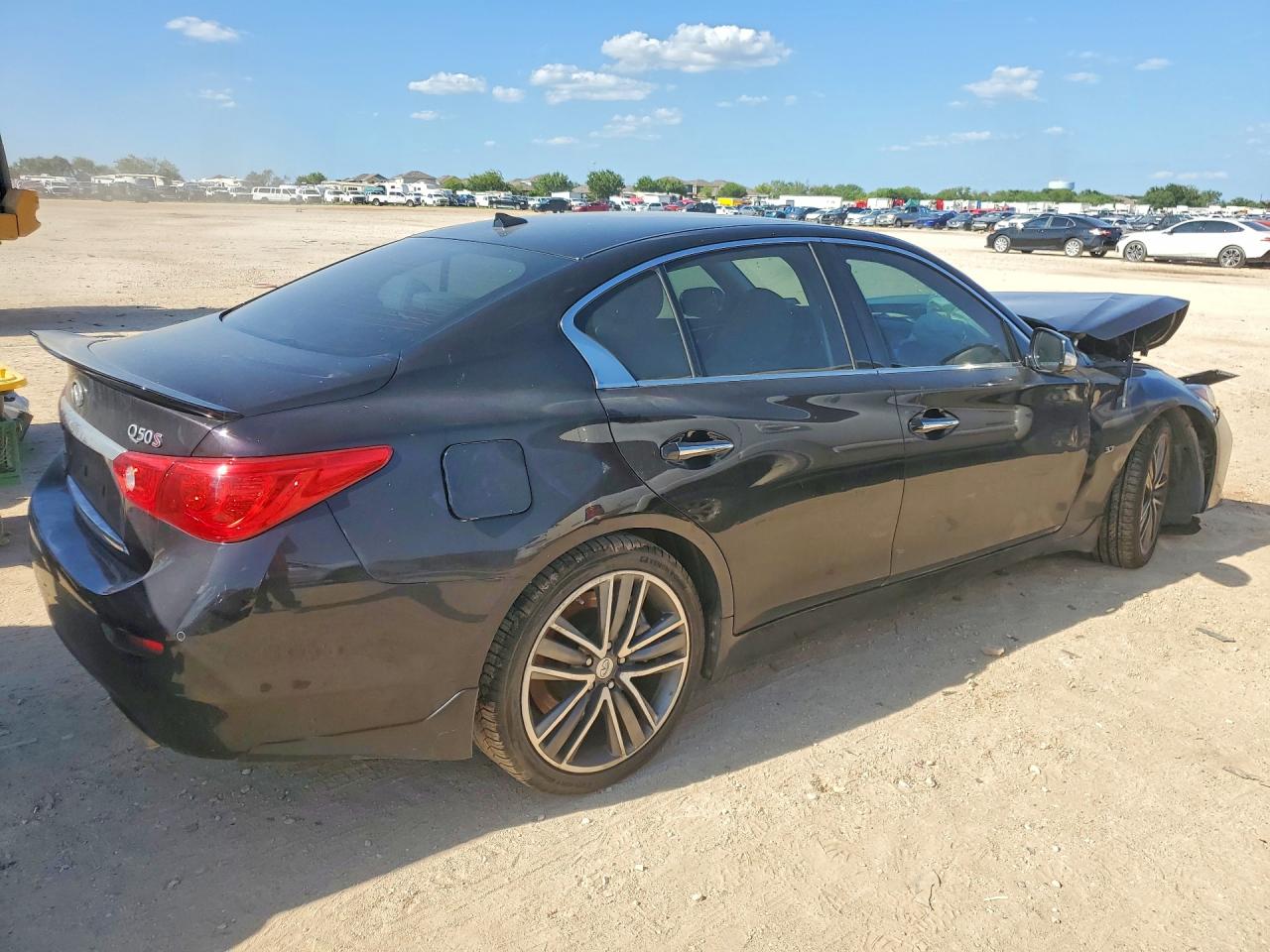 2014 Infiniti Q50 Base Black vin: JN1BV7AR5EM685714
