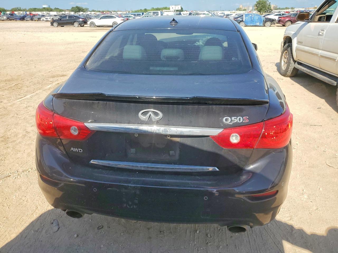 2014 Infiniti Q50 Base Black vin: JN1BV7AR5EM685714