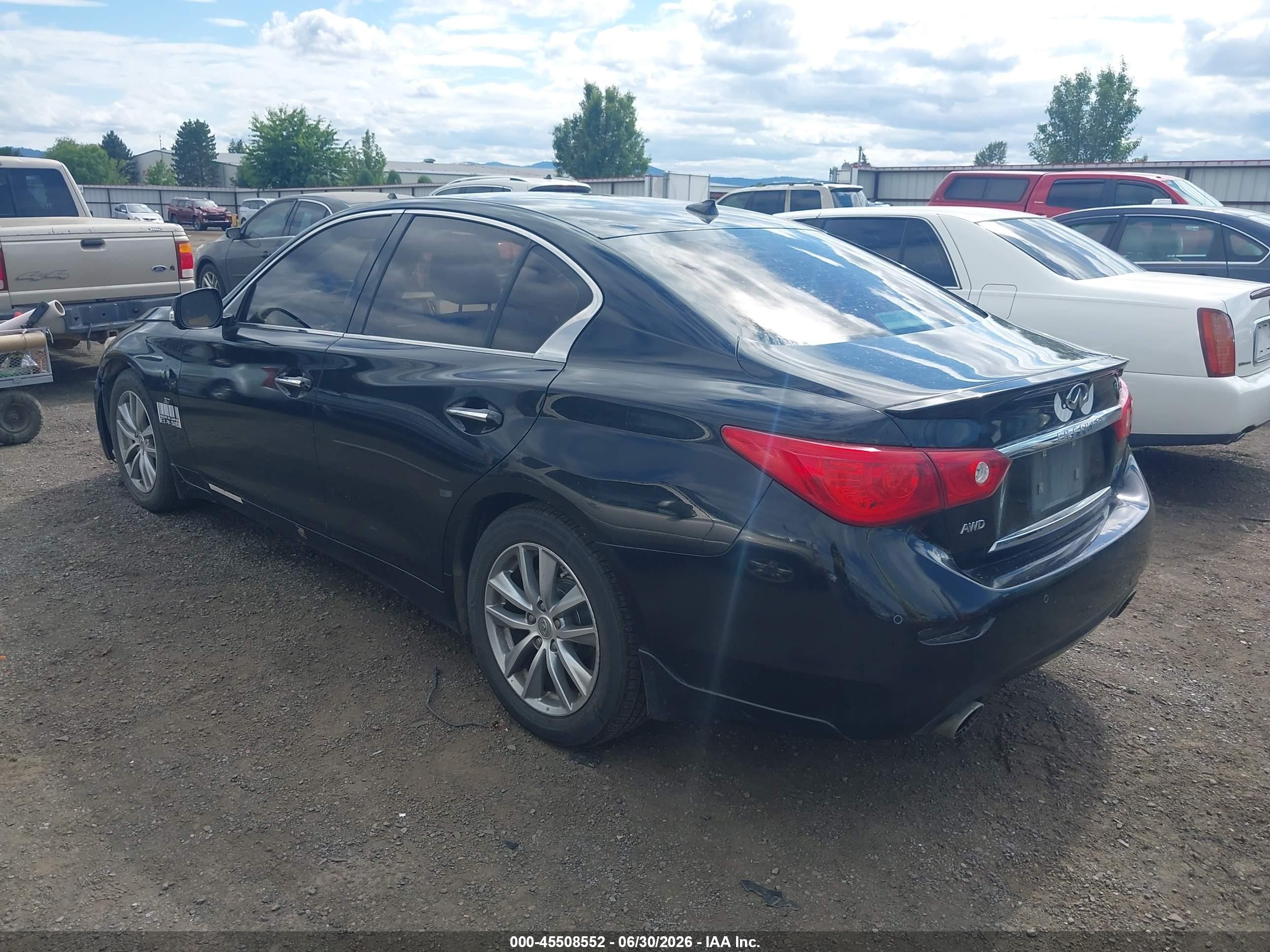 2014 Infiniti Q50 Premium/sport Black vin: JN1BV7AR5EM686538
