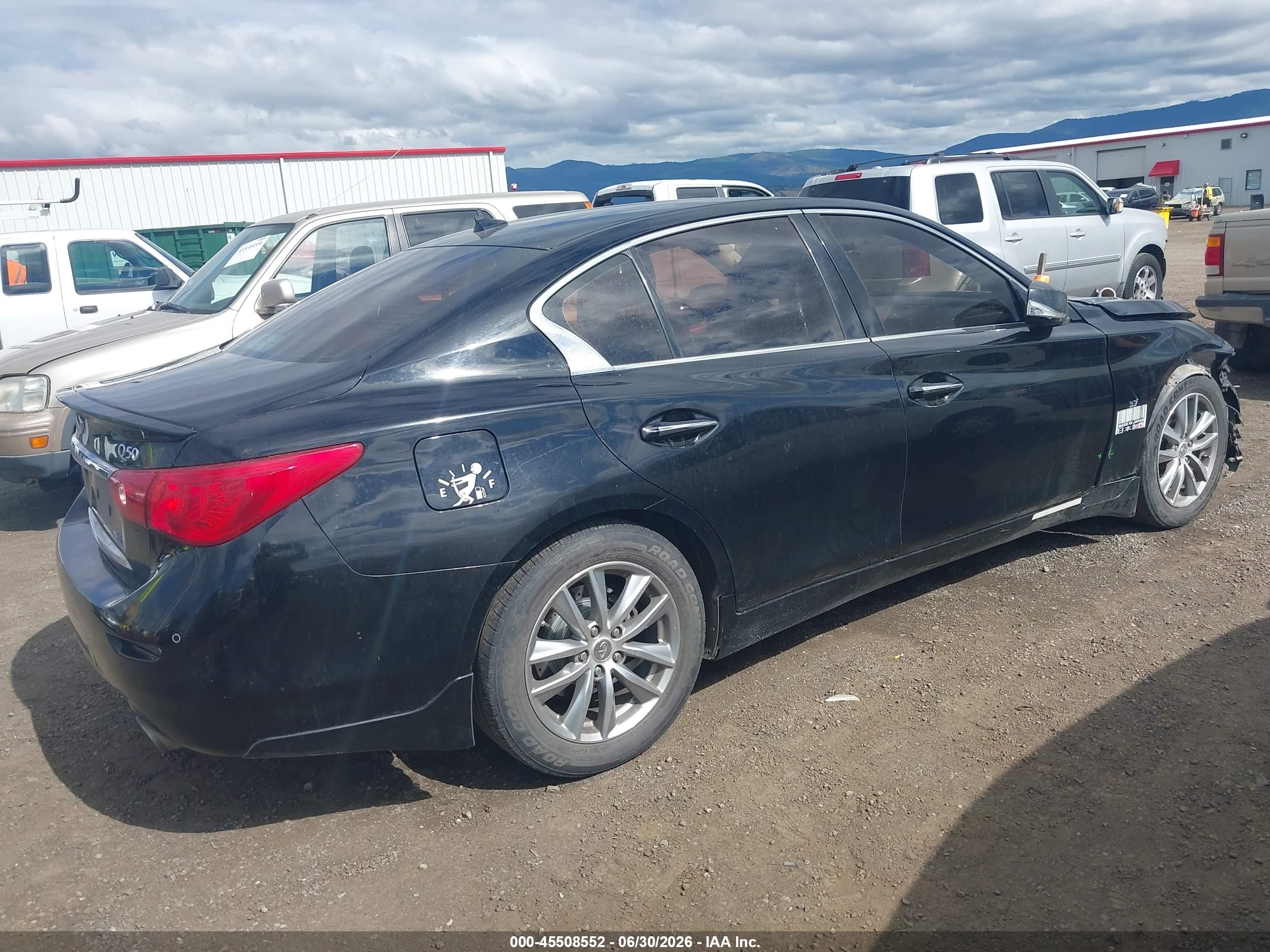 2014 Infiniti Q50 Premium/sport Black vin: JN1BV7AR5EM686538