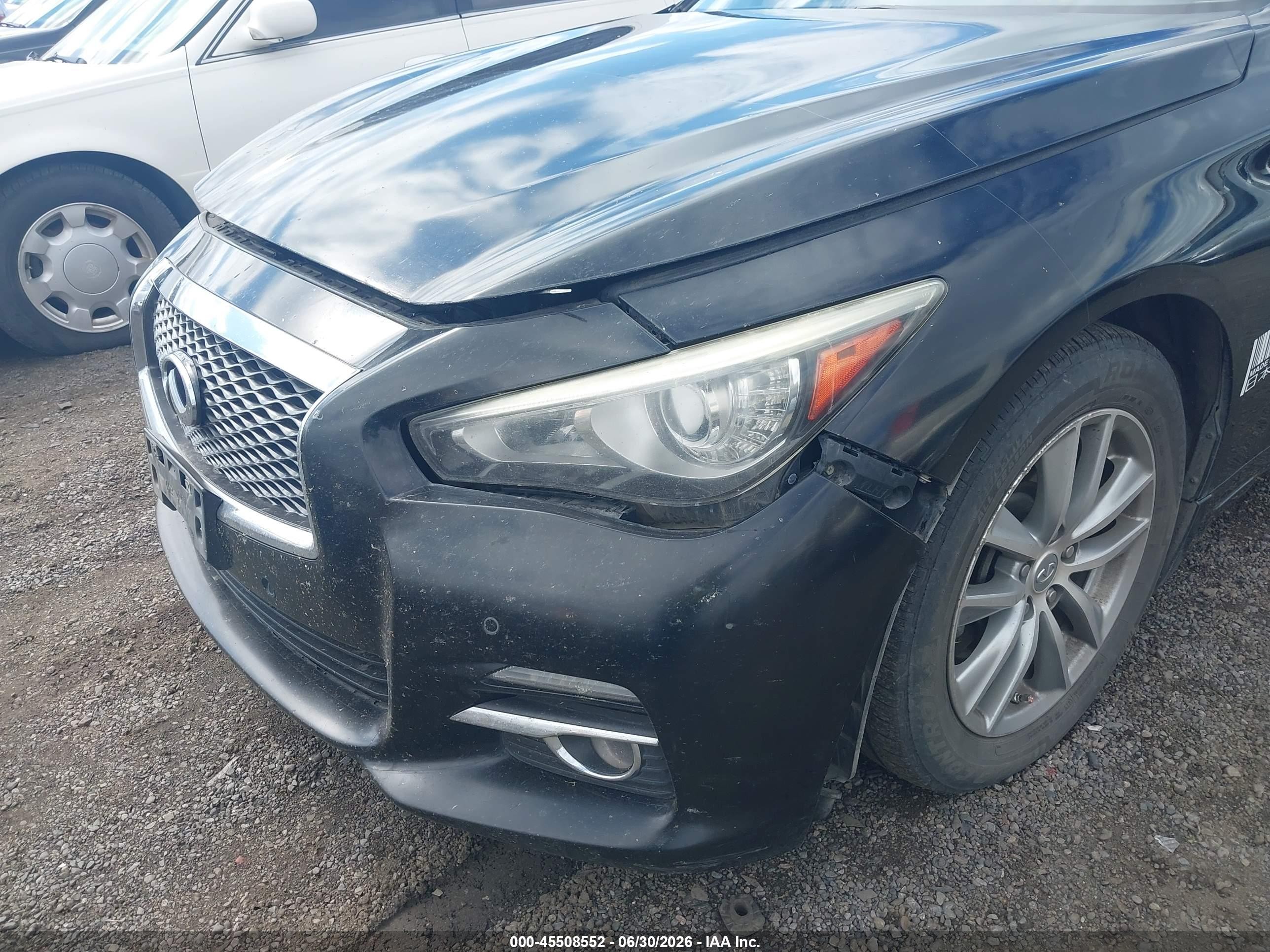 2014 Infiniti Q50 Premium/sport Black vin: JN1BV7AR5EM686538