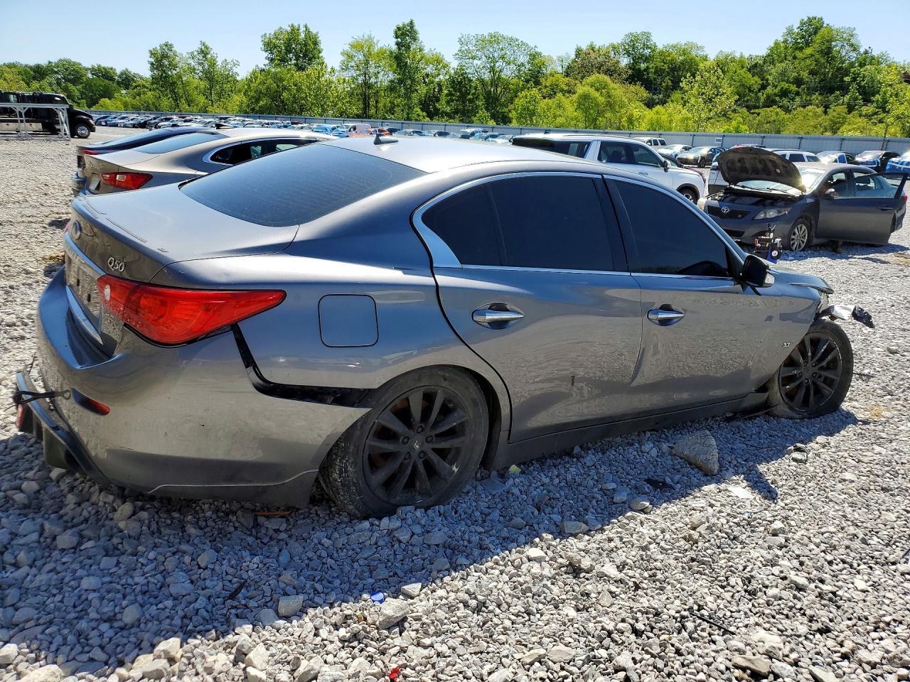 2014 Infiniti Q50 Premium Gray vin: JN1BV7AR5EM688306