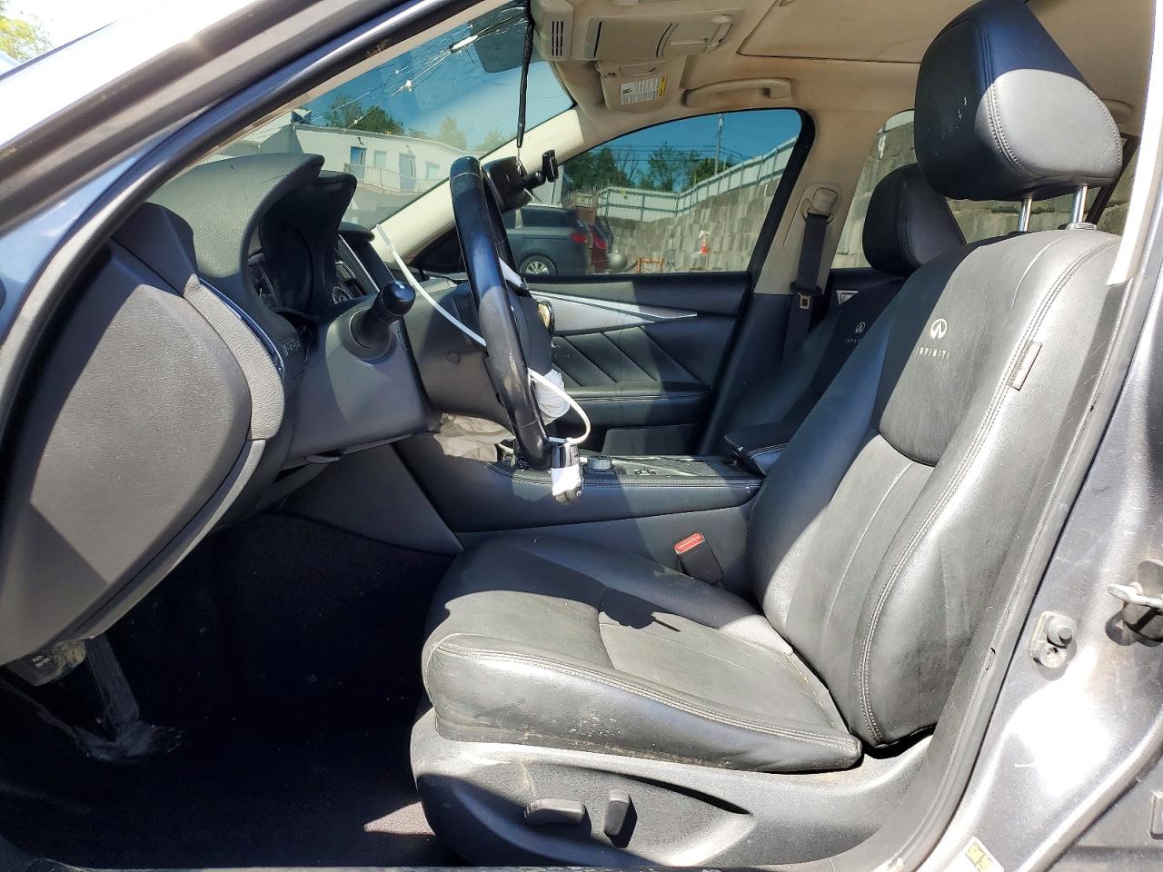 2014 Infiniti Q50 Premium Gray vin: JN1BV7AR5EM688306