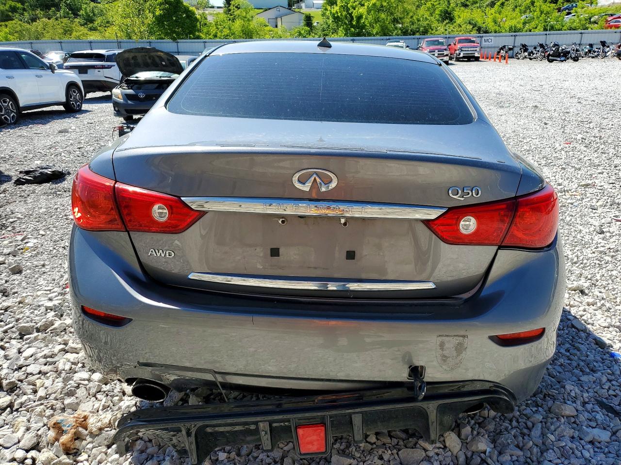 2014 Infiniti Q50 Premium Gray vin: JN1BV7AR5EM688306