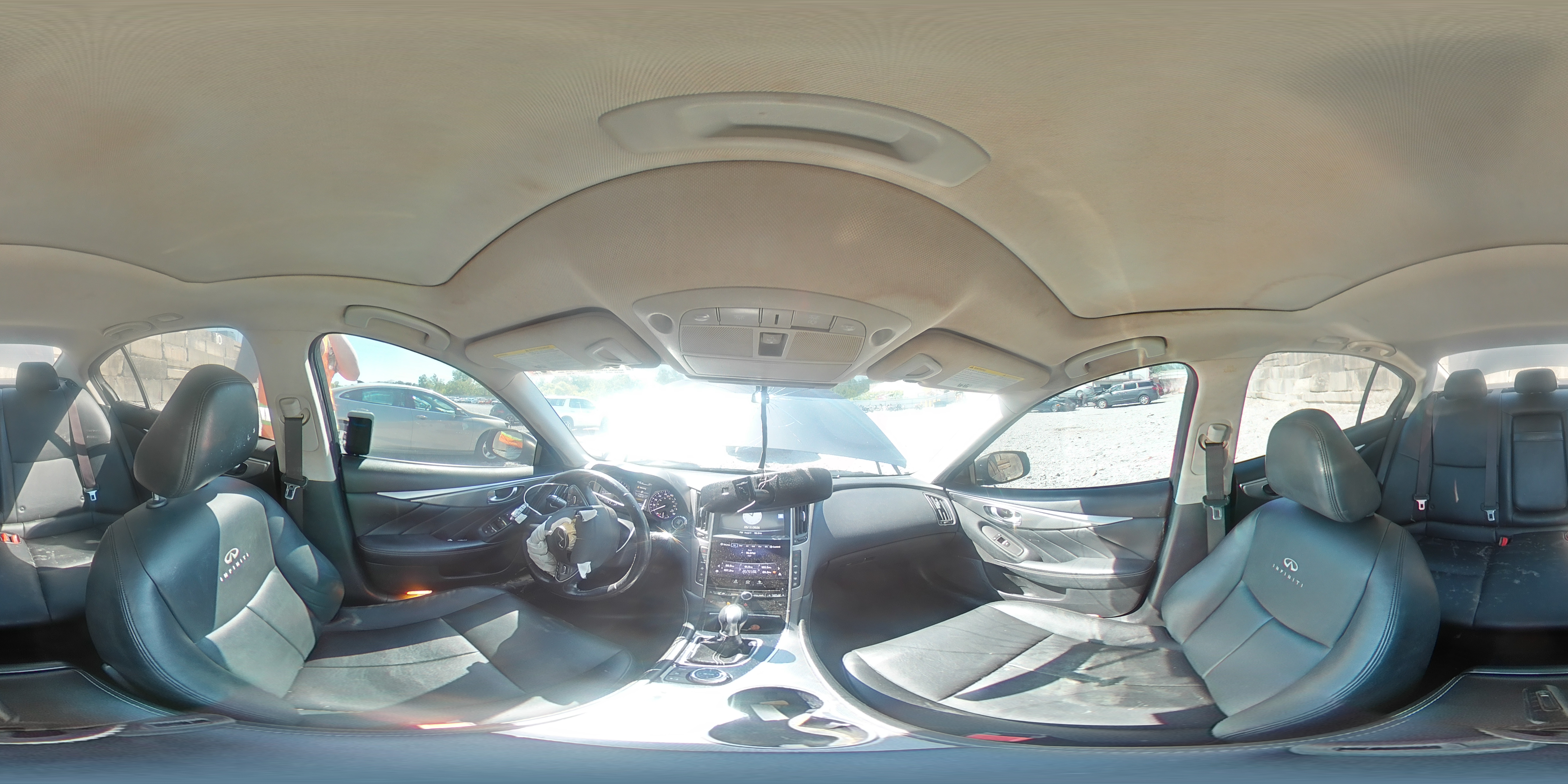 2014 Infiniti Q50 Premium Gray vin: JN1BV7AR5EM688306