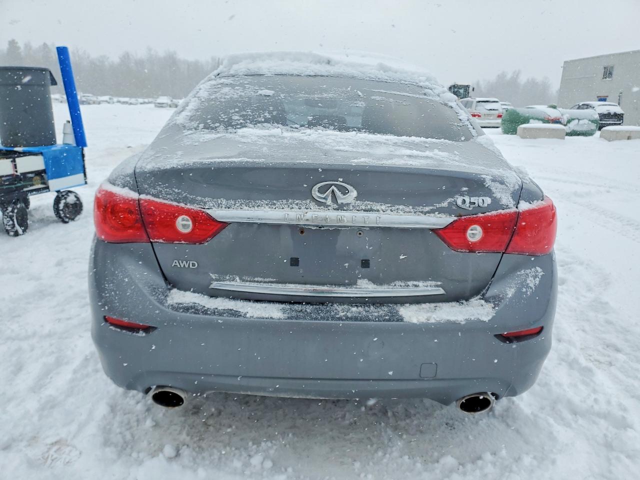 2014 Infiniti Q50 Base Gray vin: JN1BV7AR5EM692369