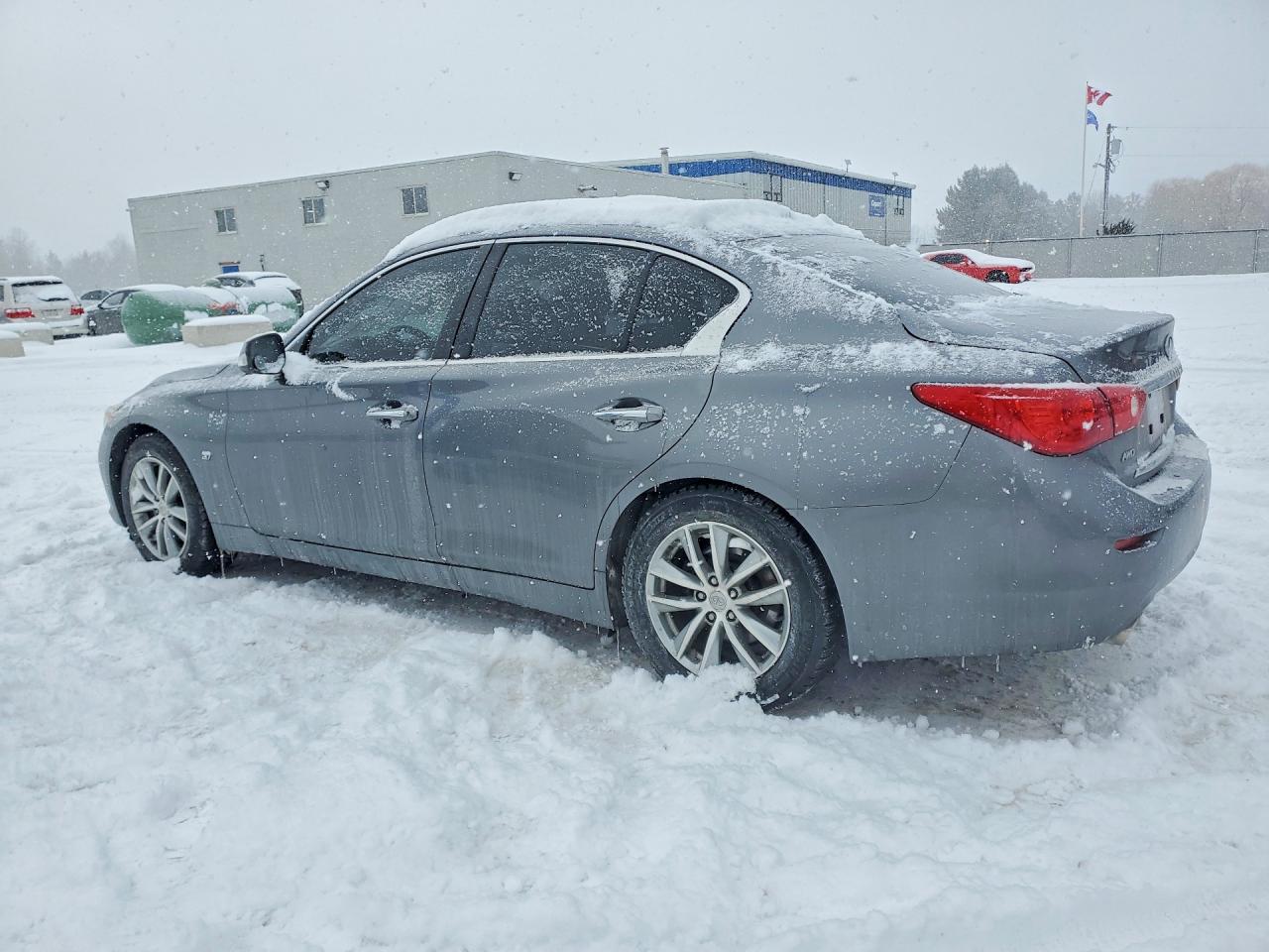 2014 Infiniti Q50 Base Gray vin: JN1BV7AR5EM692369