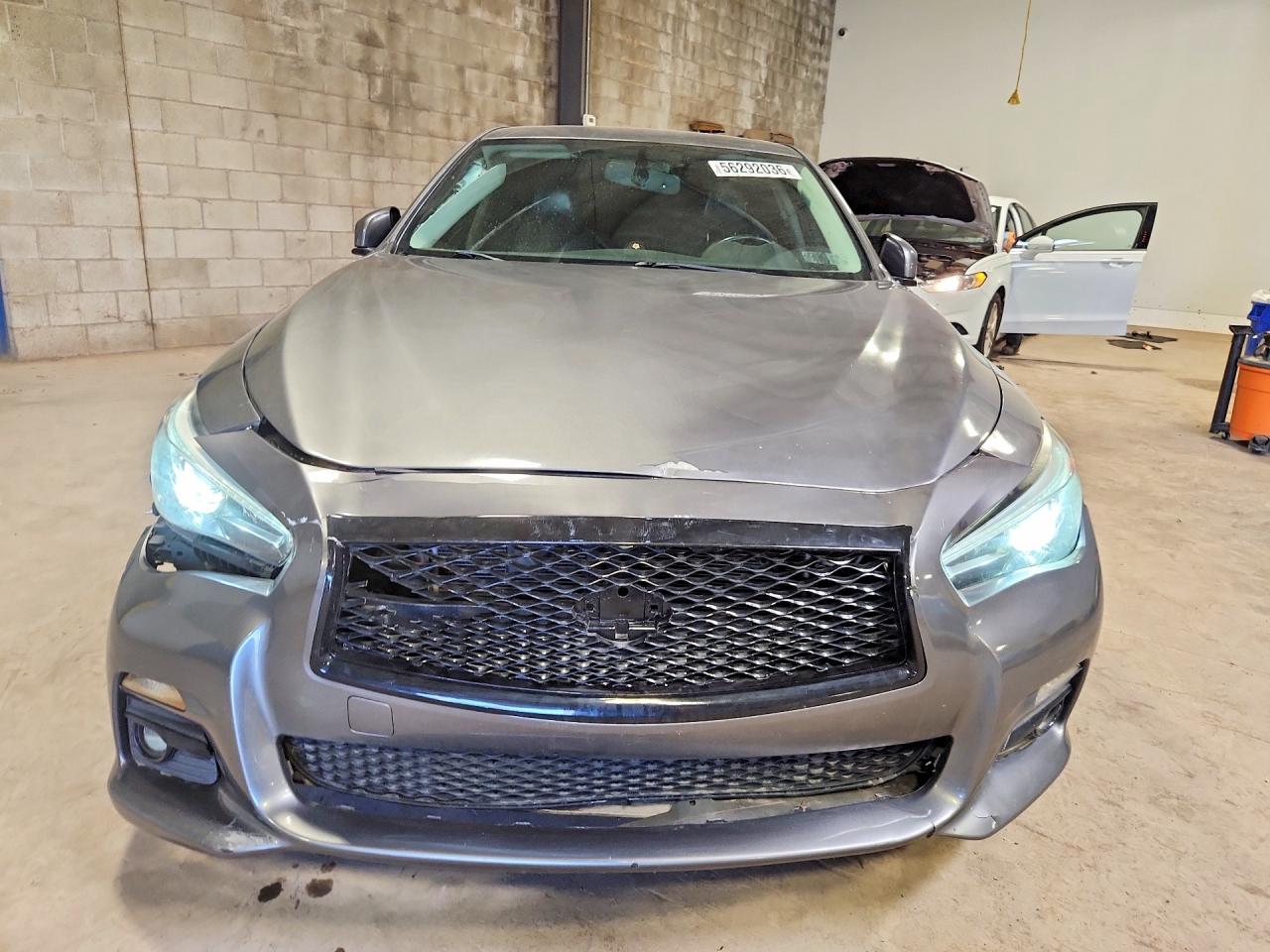 2014 Infiniti Q50 Premium Gray vin: JN1BV7AR5EM694431