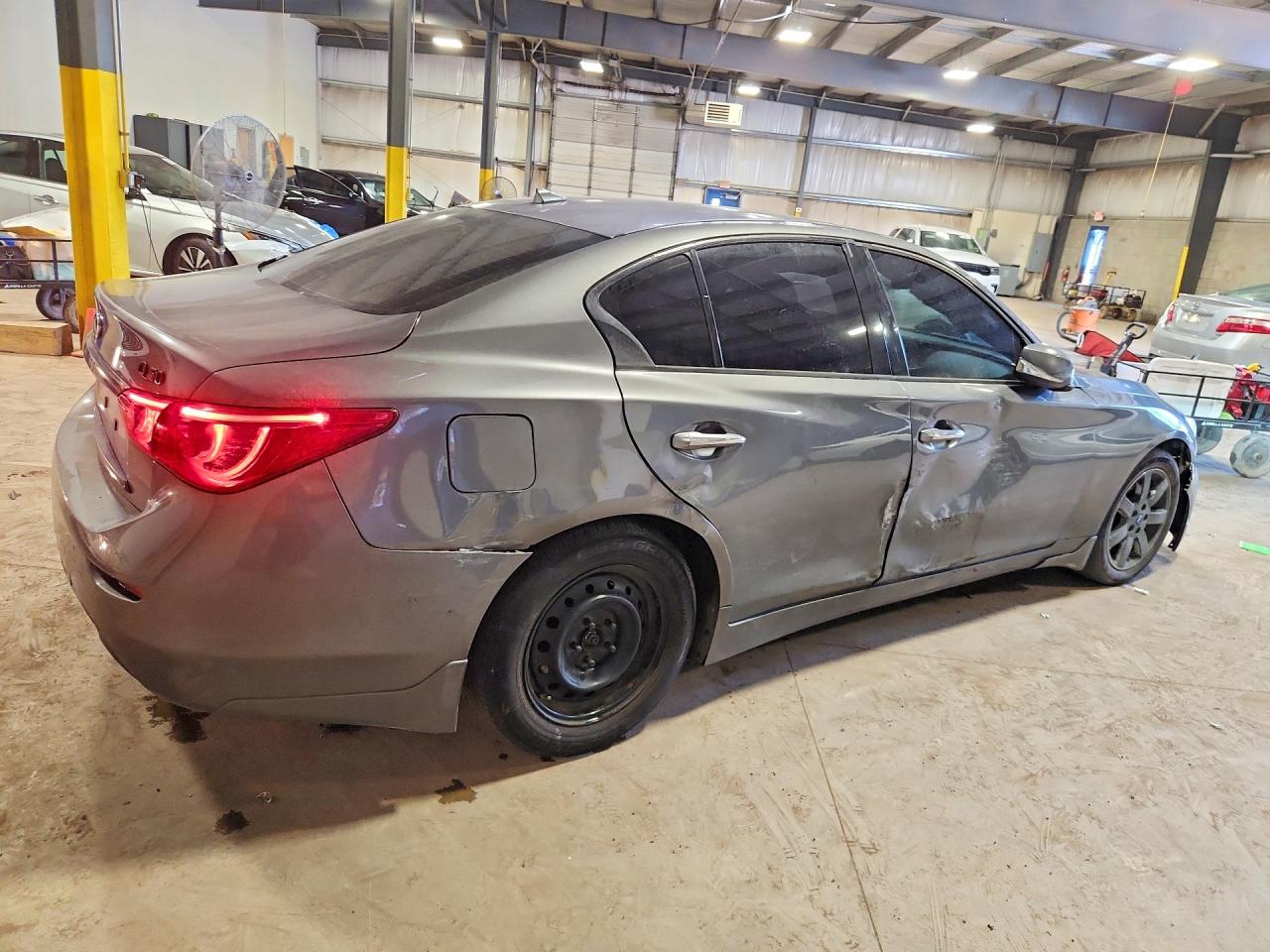 2014 Infiniti Q50 Premium Gray vin: JN1BV7AR5EM694431