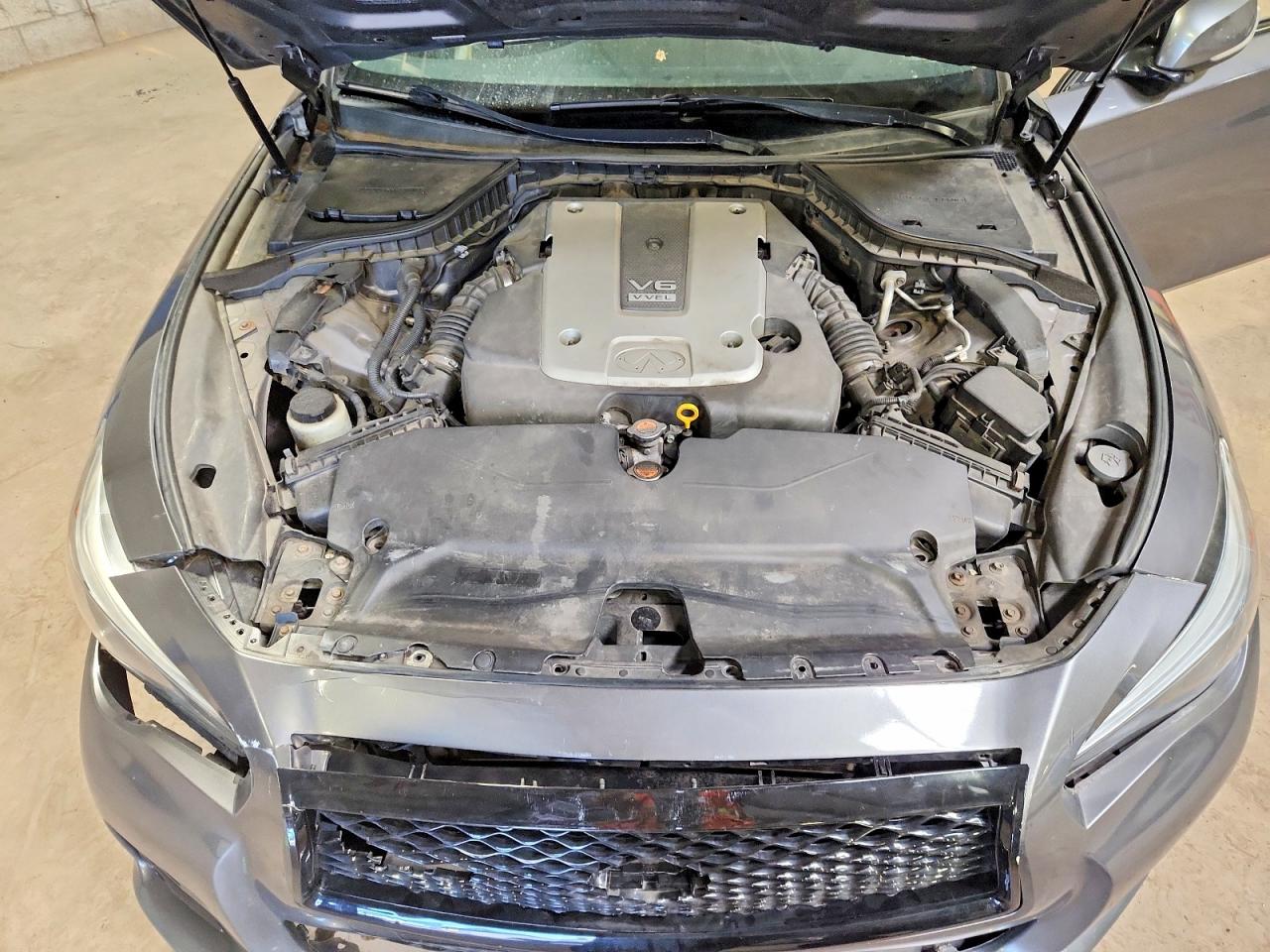 2014 Infiniti Q50 Premium Gray vin: JN1BV7AR5EM694431