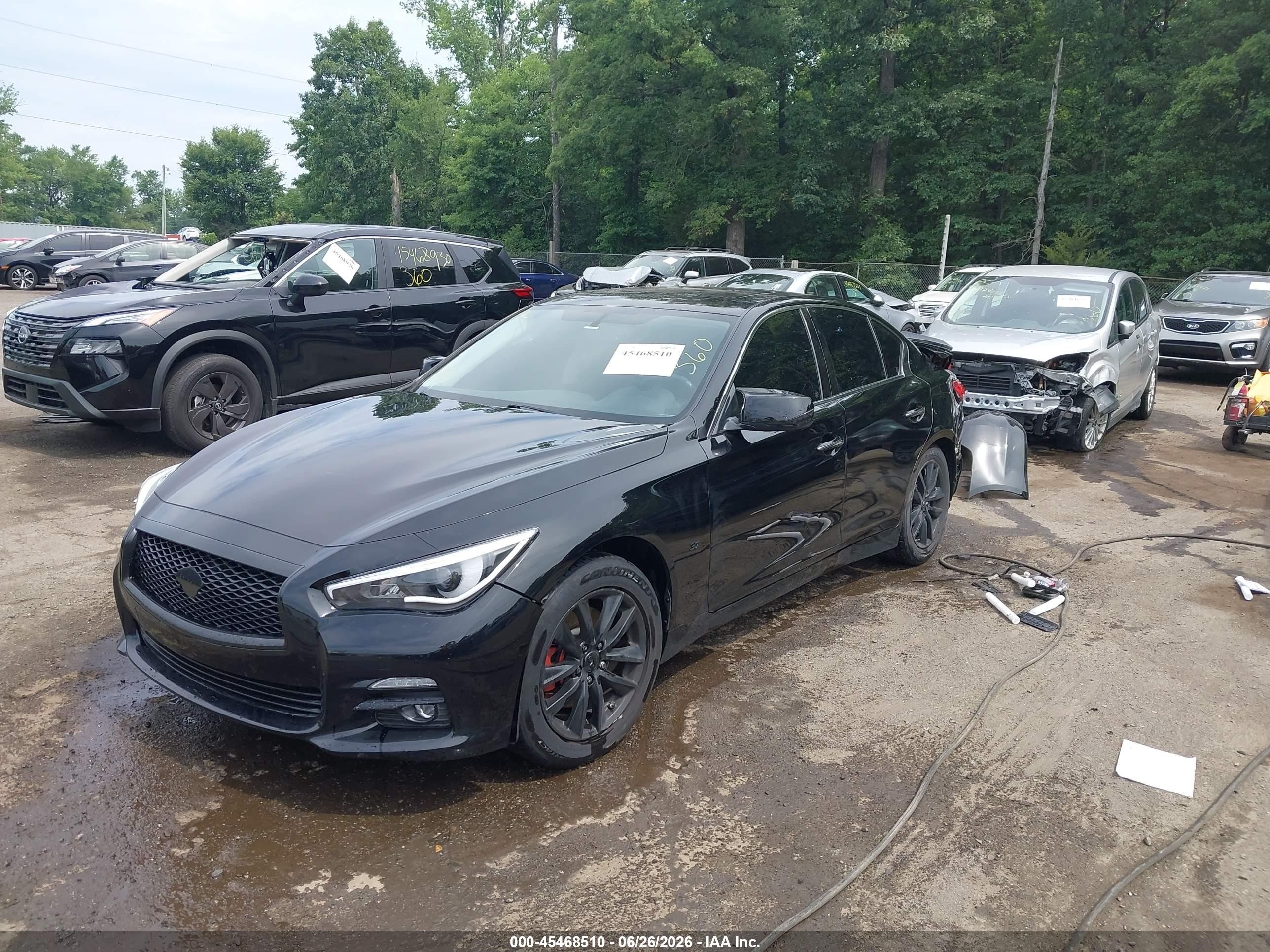 2014 Infiniti Q50 Premium Black vin: JN1BV7AR5EM699760