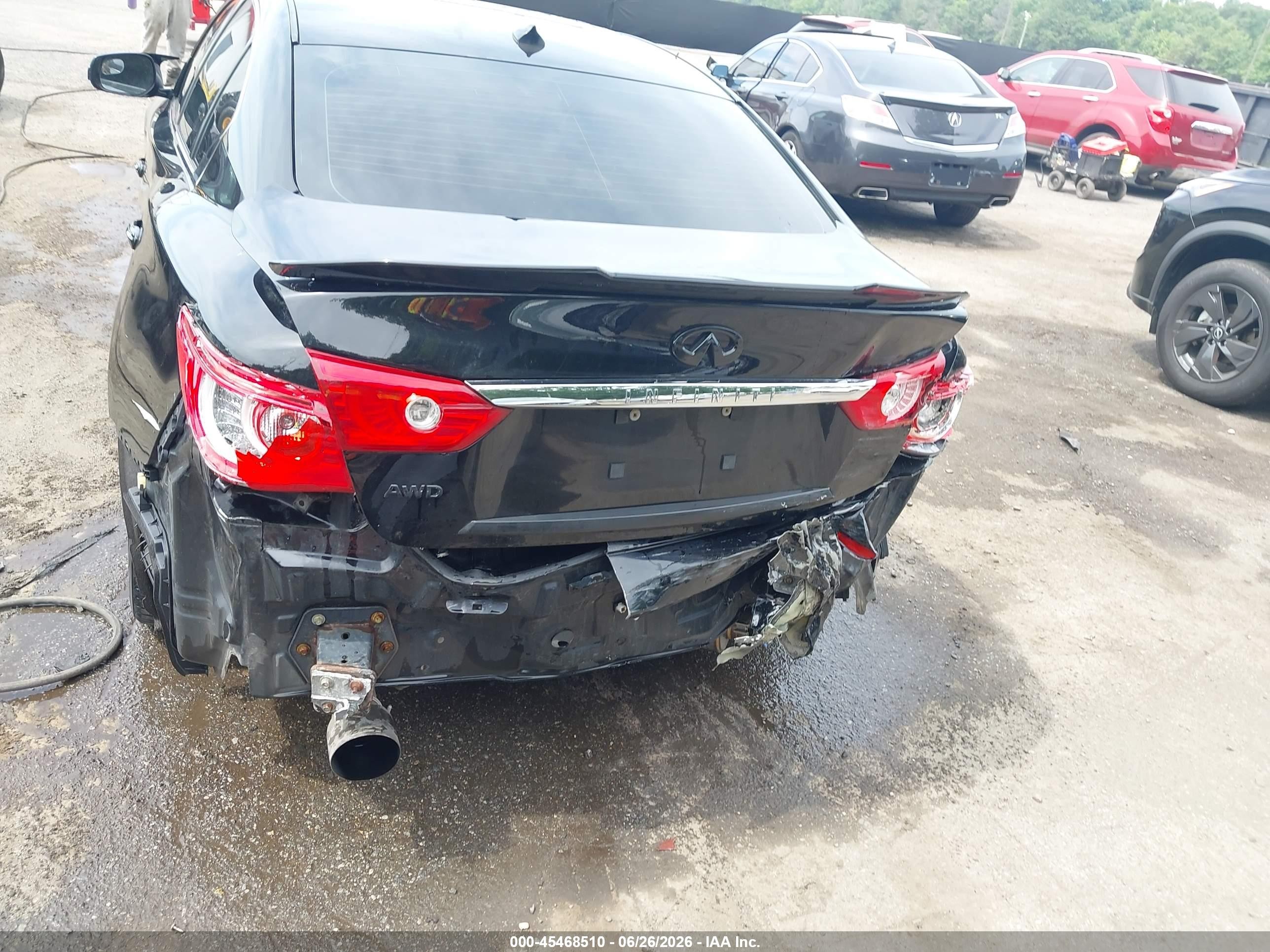 2014 Infiniti Q50 Premium Black vin: JN1BV7AR5EM699760