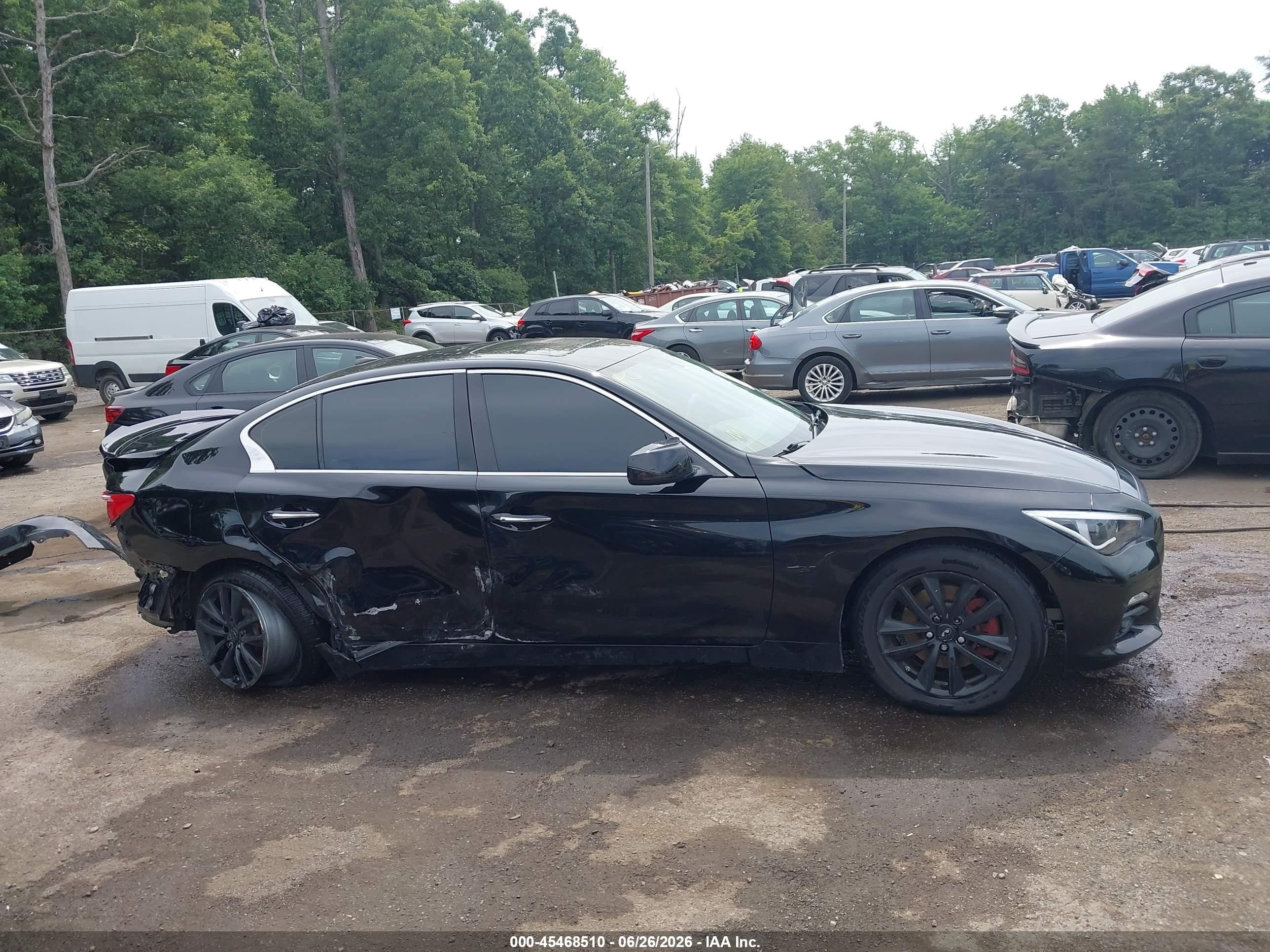 2014 Infiniti Q50 Premium Black vin: JN1BV7AR5EM699760