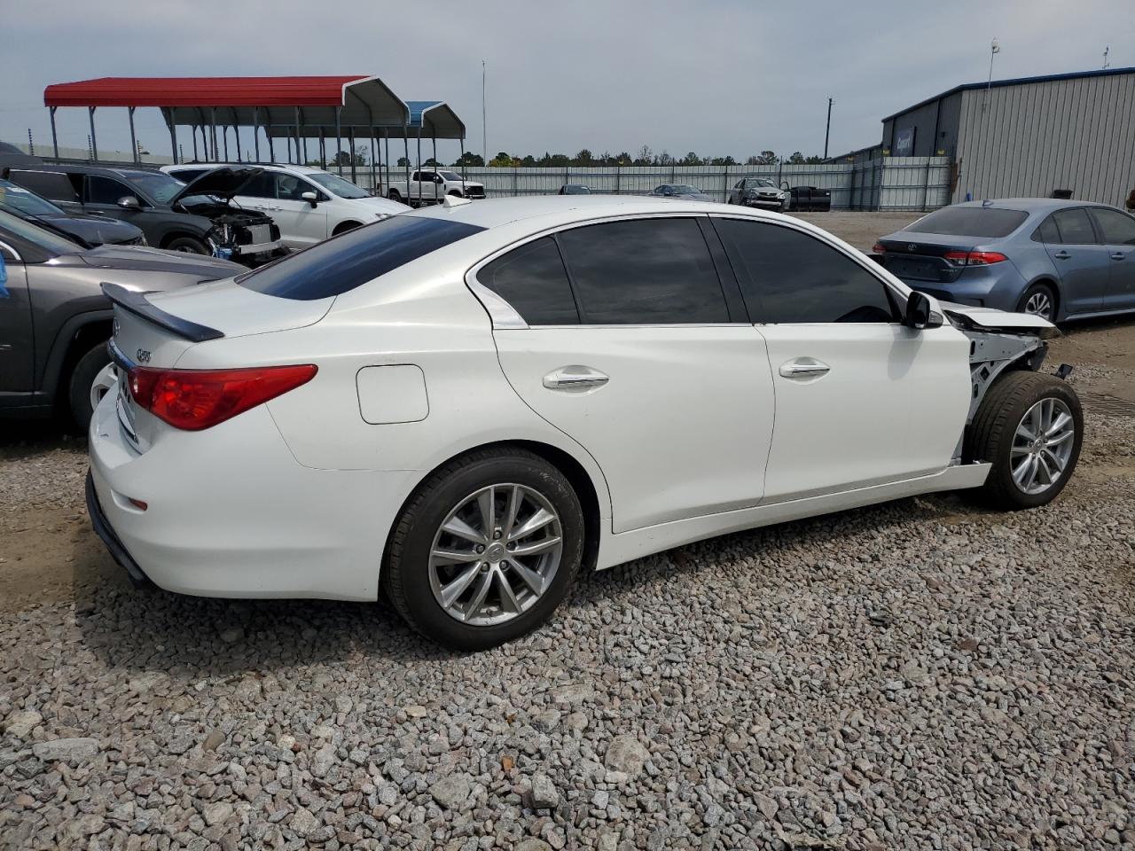 2014 Infiniti Q50 Base Белый vin: JN1BV7AR5EM701183