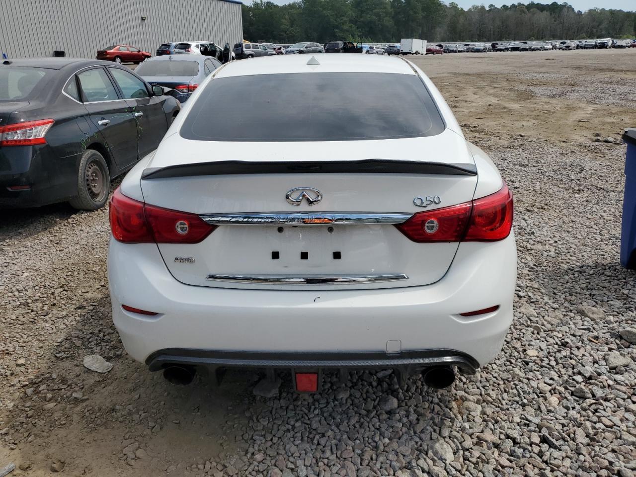 2014 Infiniti Q50 Base Белый vin: JN1BV7AR5EM701183