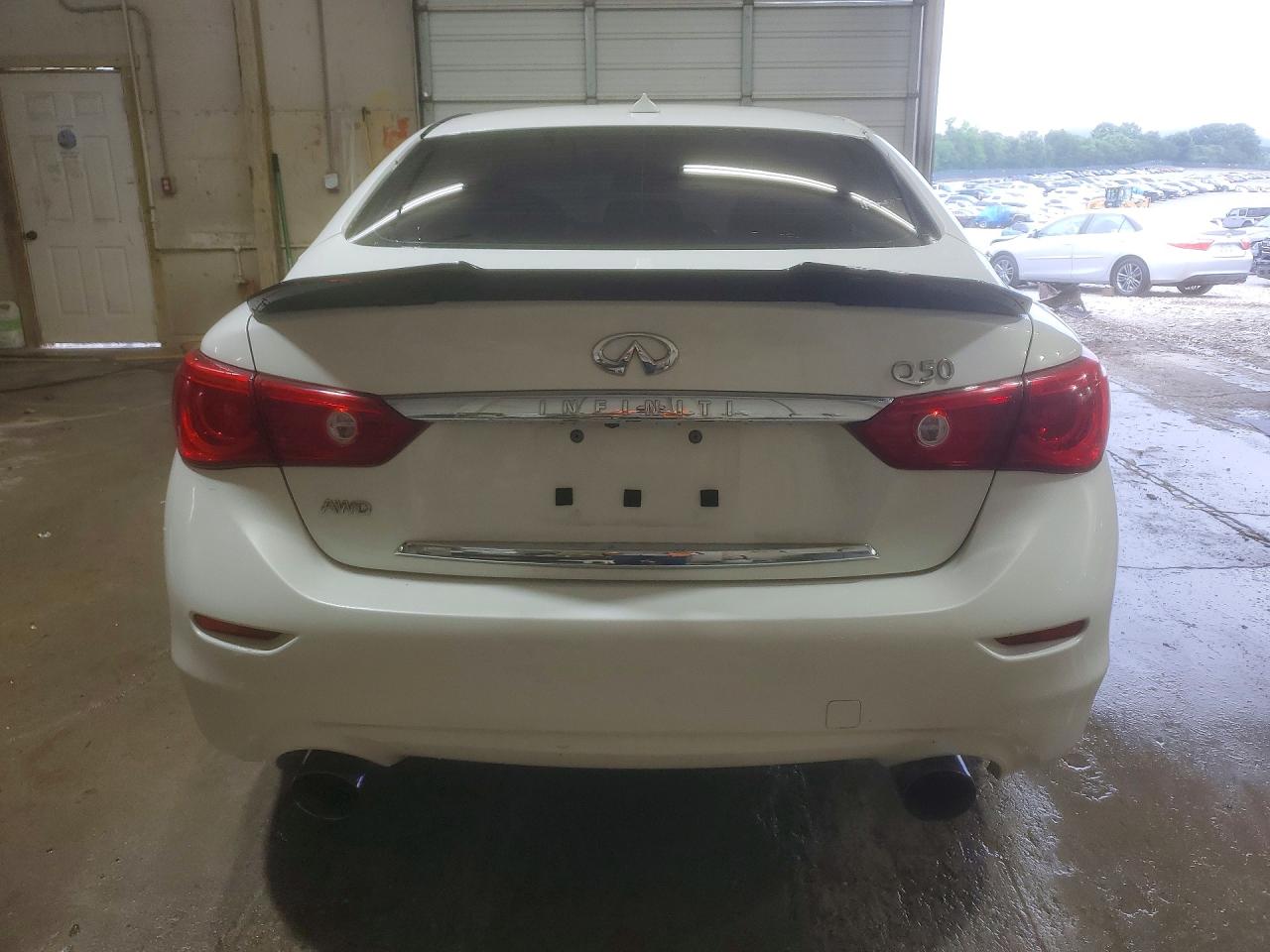 2014 Infiniti Q50 Premium Белый vin: JN1BV7AR5EM701183