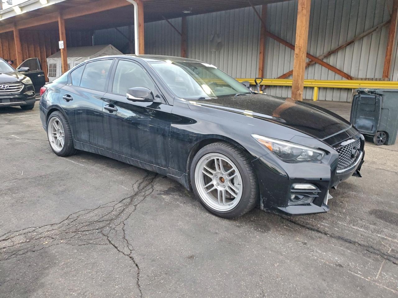 2014 Infiniti Q50 Sport Black vin: JN1BV7AR5EM704763