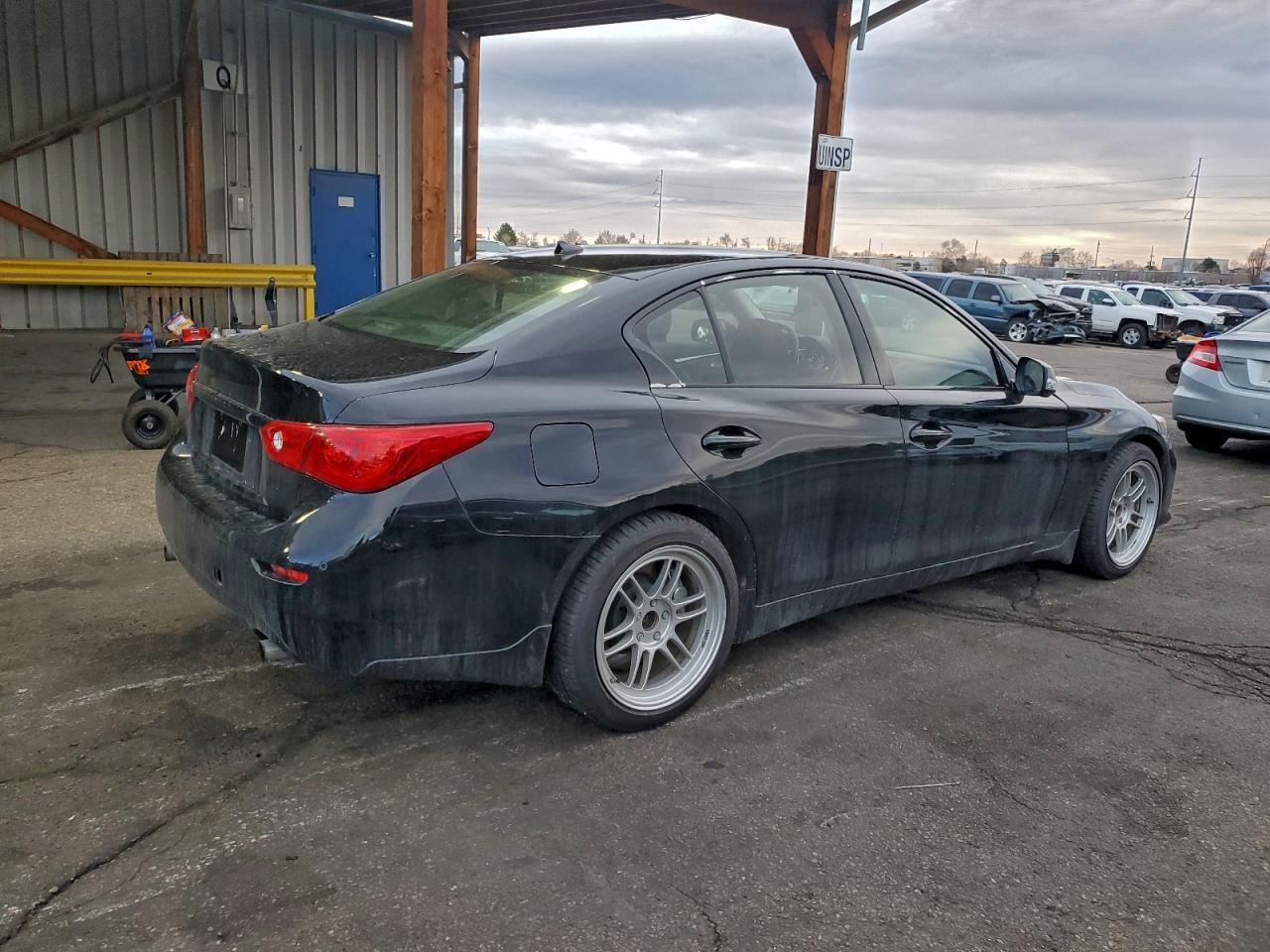 2014 Infiniti Q50 Sport Black vin: JN1BV7AR5EM704763