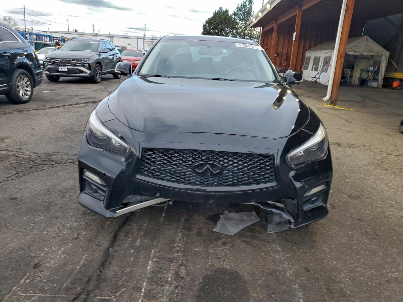 2014 Infiniti Q50 Sport Black vin: JN1BV7AR5EM704763