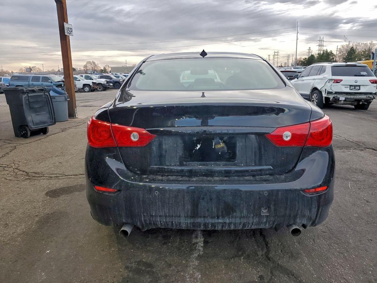 2014 Infiniti Q50 Sport Black vin: JN1BV7AR5EM704763