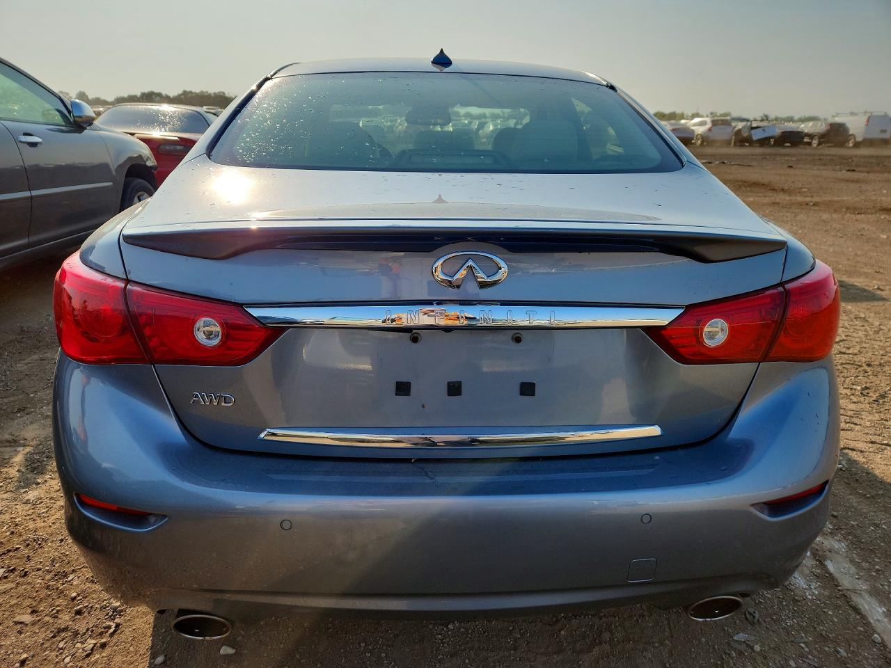 2014 Infiniti Q50 Premium Серый vin: JN1BV7AR5EM705296