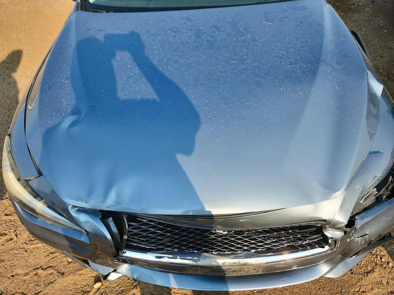 2014 Infiniti Q50 Premium Серый vin: JN1BV7AR5EM705296