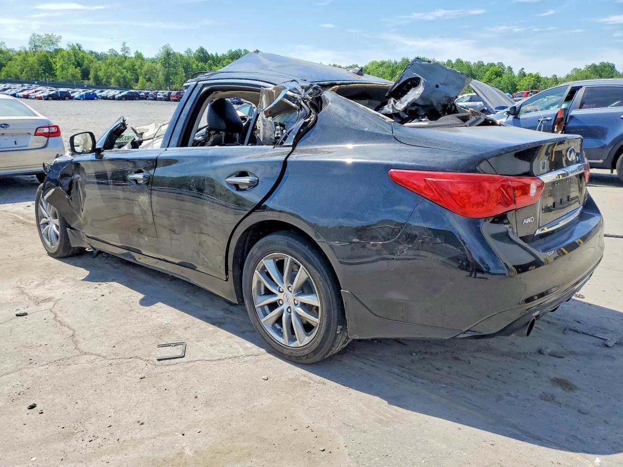 2015 Infiniti Q50 Premium Черный vin: JN1BV7AR5FM392168