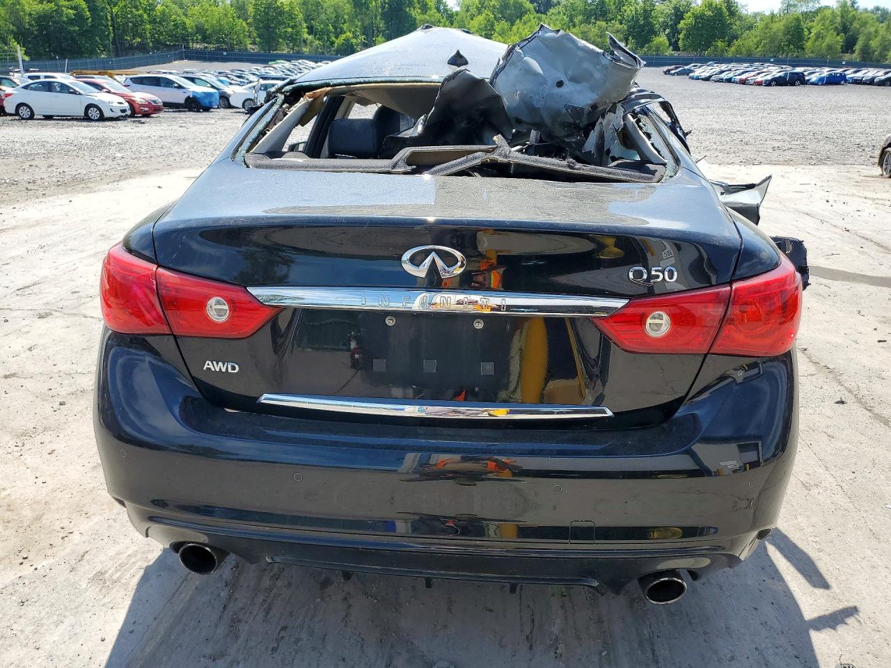2015 Infiniti Q50 Premium Черный vin: JN1BV7AR5FM392168