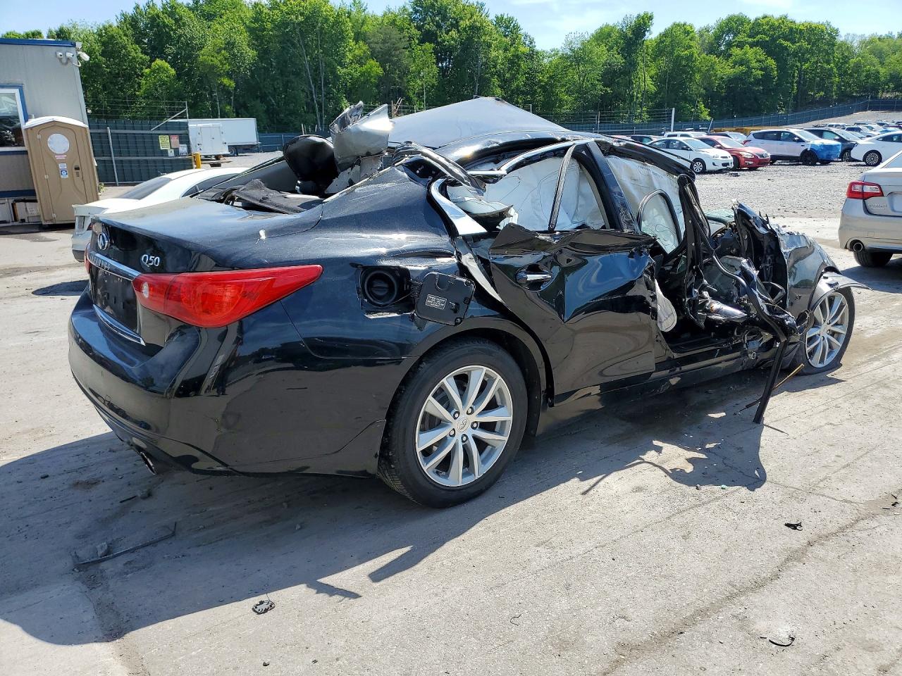 2015 Infiniti Q50 Premium Черный vin: JN1BV7AR5FM392168