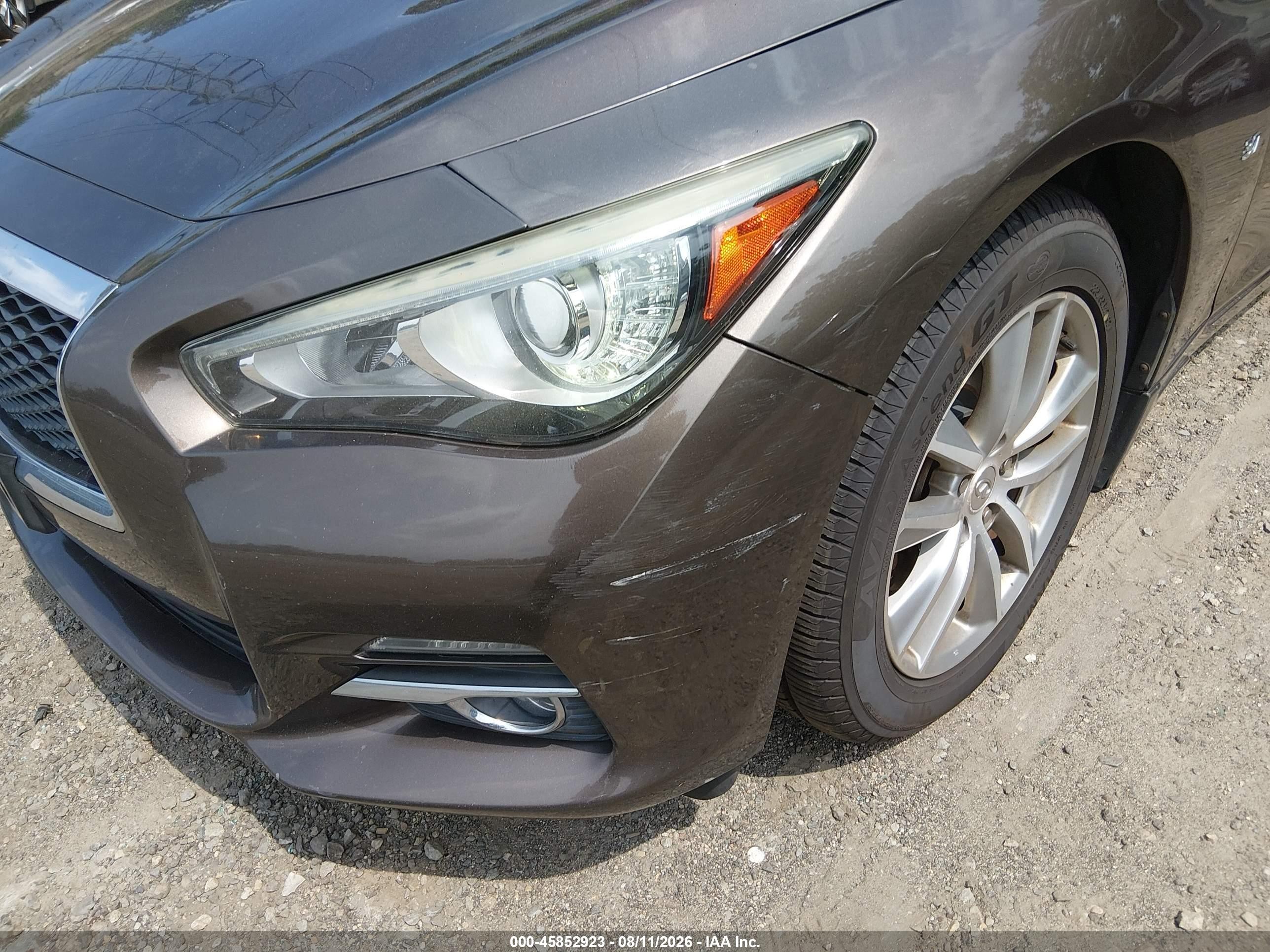 2015 Infiniti Q50 Premium Brown vin: JN1BV7AR5FM397113