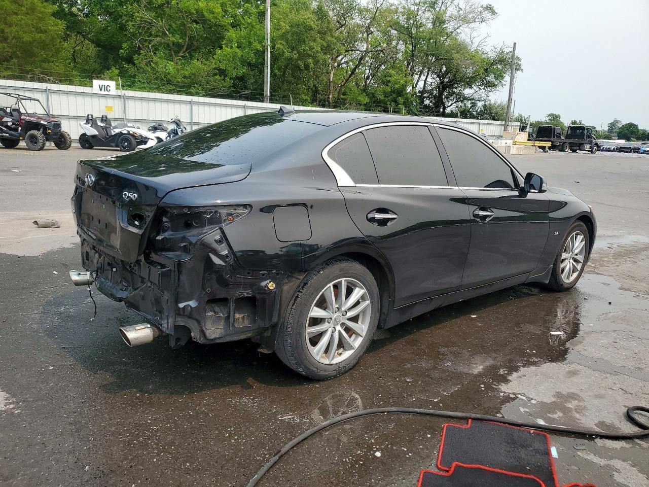 2015 Infiniti Q50 Premium Black vin: JN1BV7AR5FM404674
