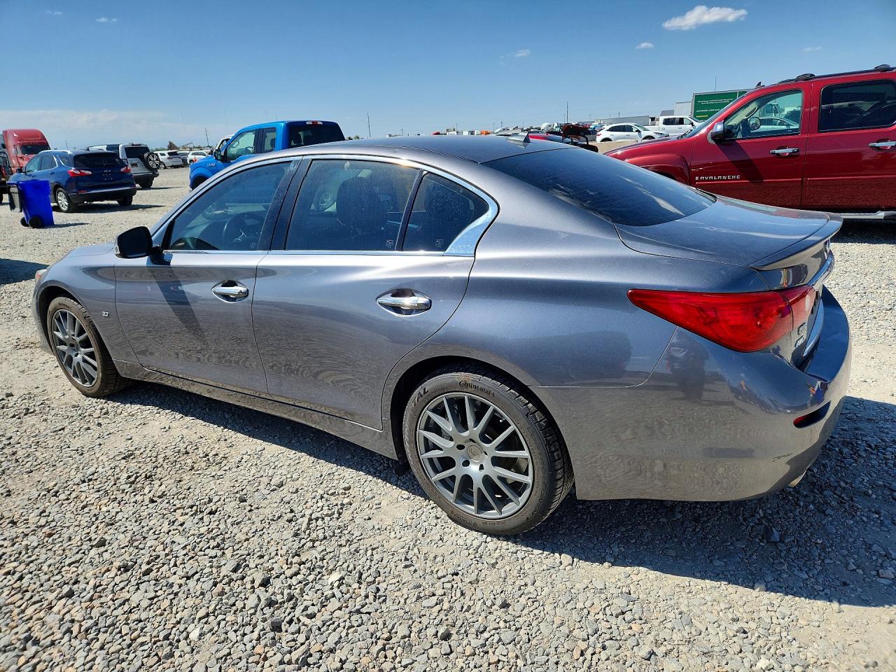 2015 Infiniti Q50 Sport Gray vin: JN1BV7AR5FM406862
