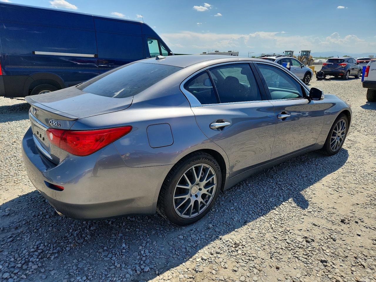 2015 Infiniti Q50 Sport Gray vin: JN1BV7AR5FM406862