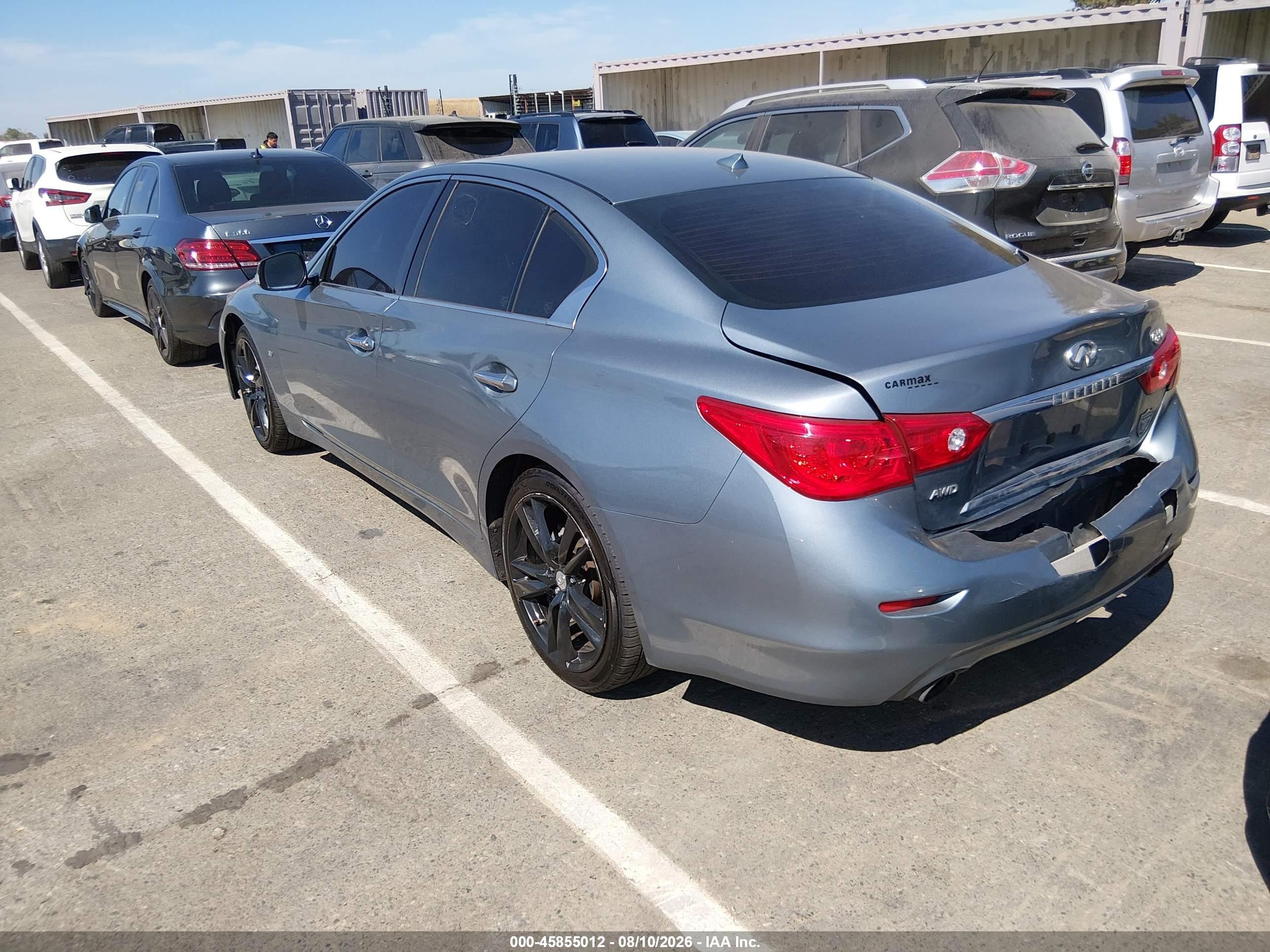 2015 Infiniti Q50 Premium Blue vin: JN1BV7AR5FM406876