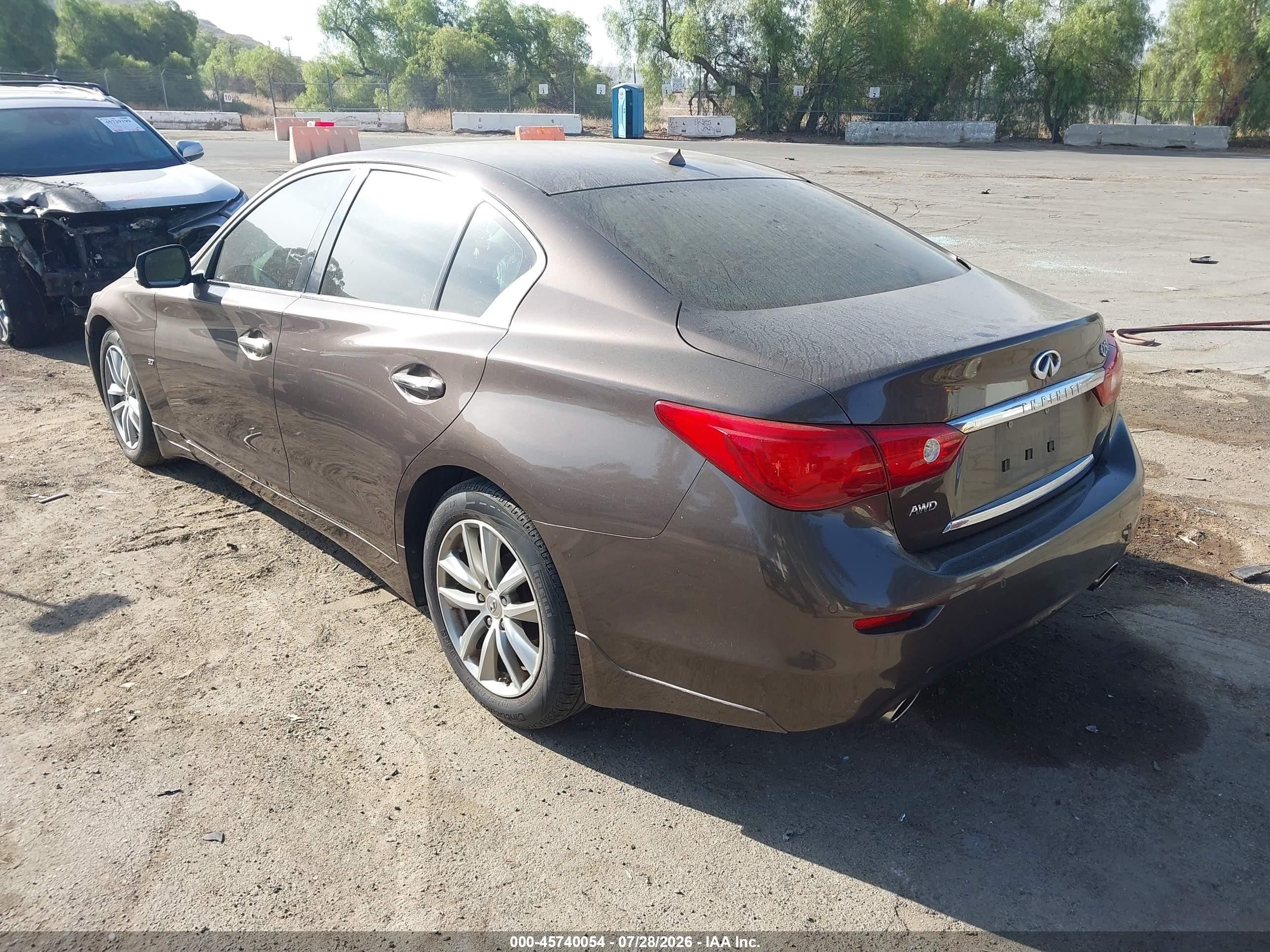2015 Infiniti Q50 Premium/sport Gray vin: JN1BV7AR5FM409132
