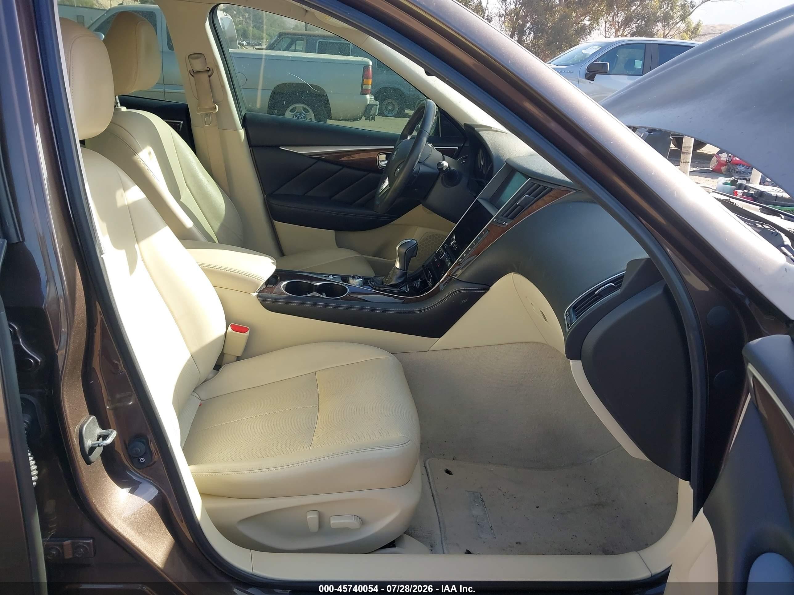2015 Infiniti Q50 Premium/sport Gray vin: JN1BV7AR5FM409132
