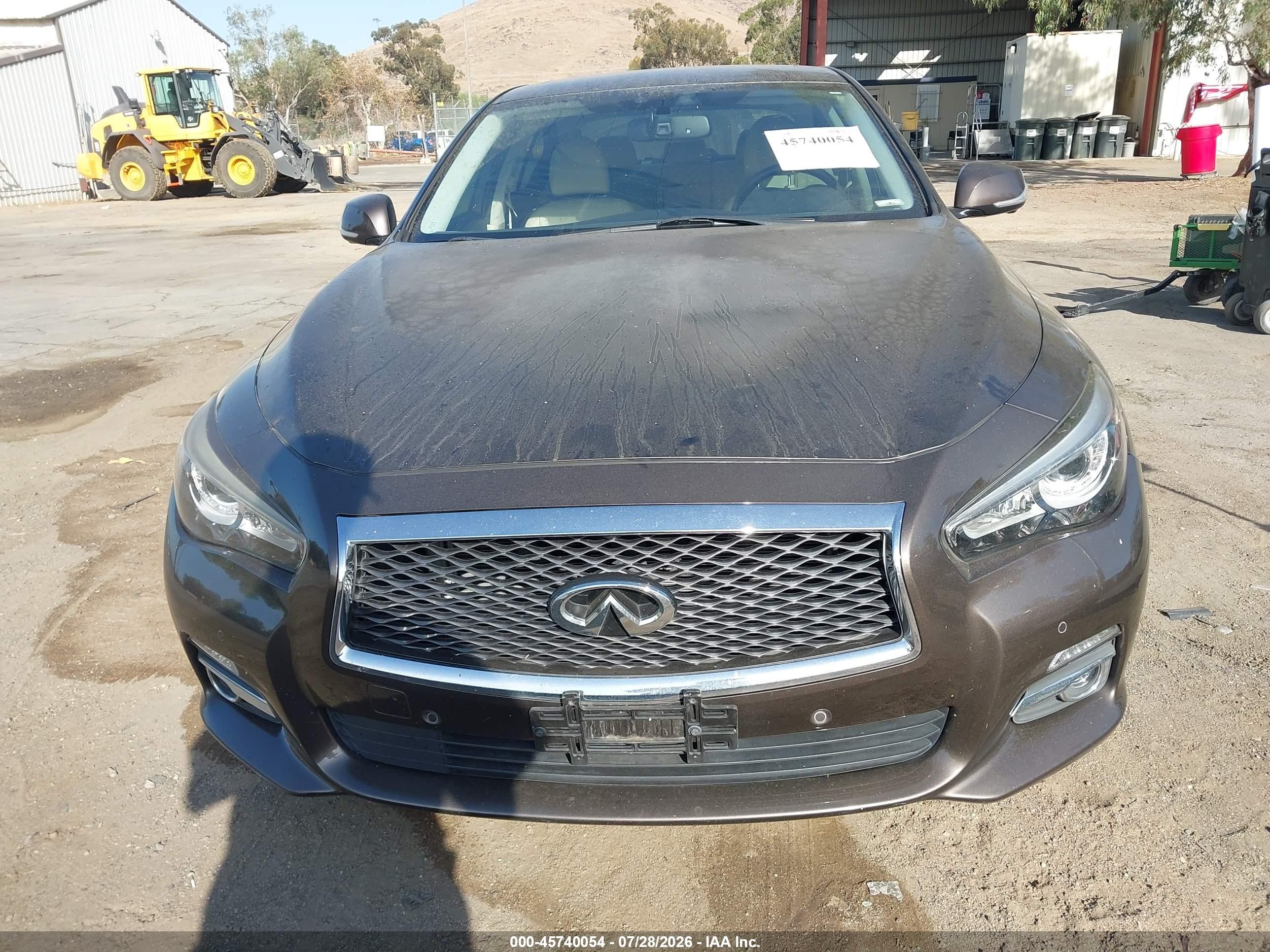2015 Infiniti Q50 Premium/sport Gray vin: JN1BV7AR5FM409132