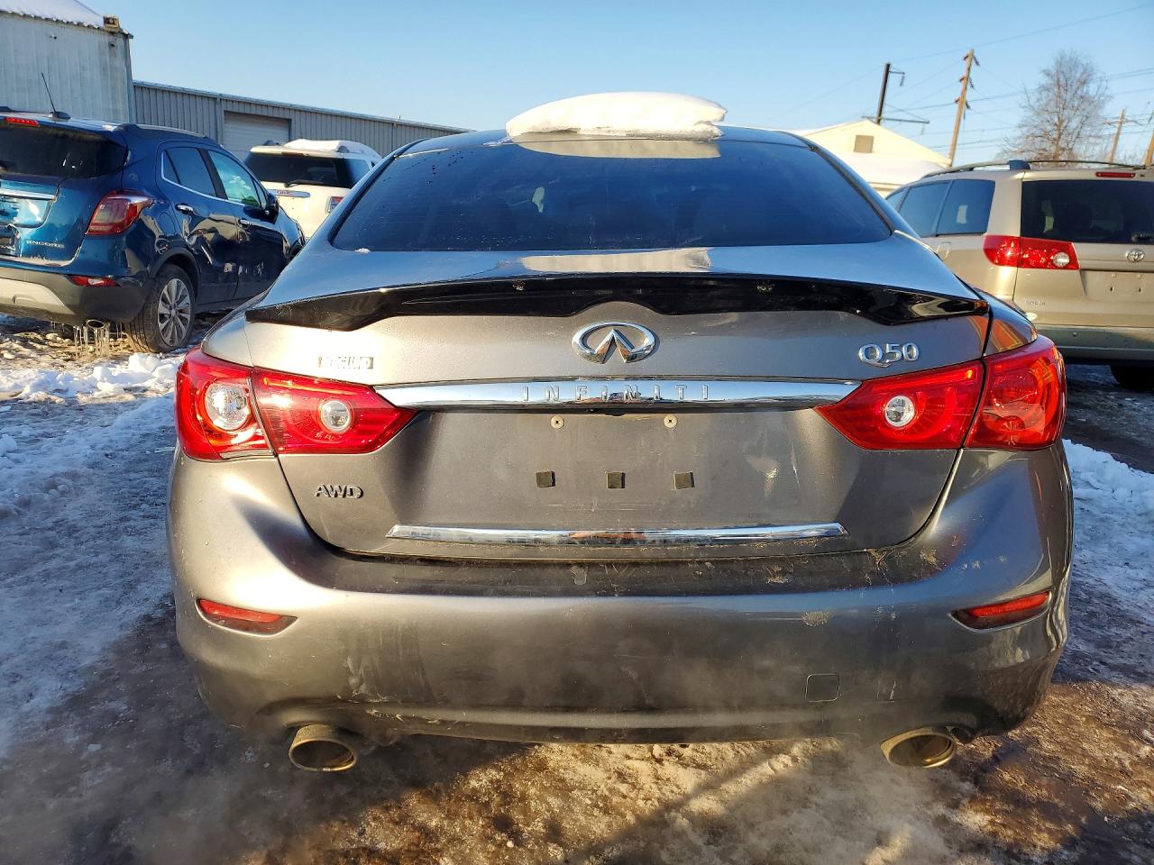 2015 Infiniti Q50 Gray vin: JN1BV7AR5FM410443